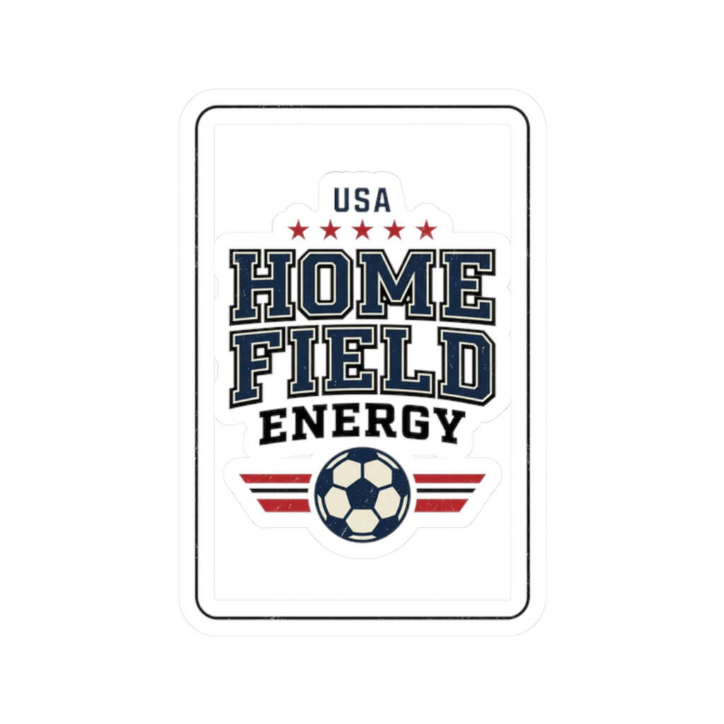 USA Home Field Energy Sticker | Soccer Pride, Red White Blue