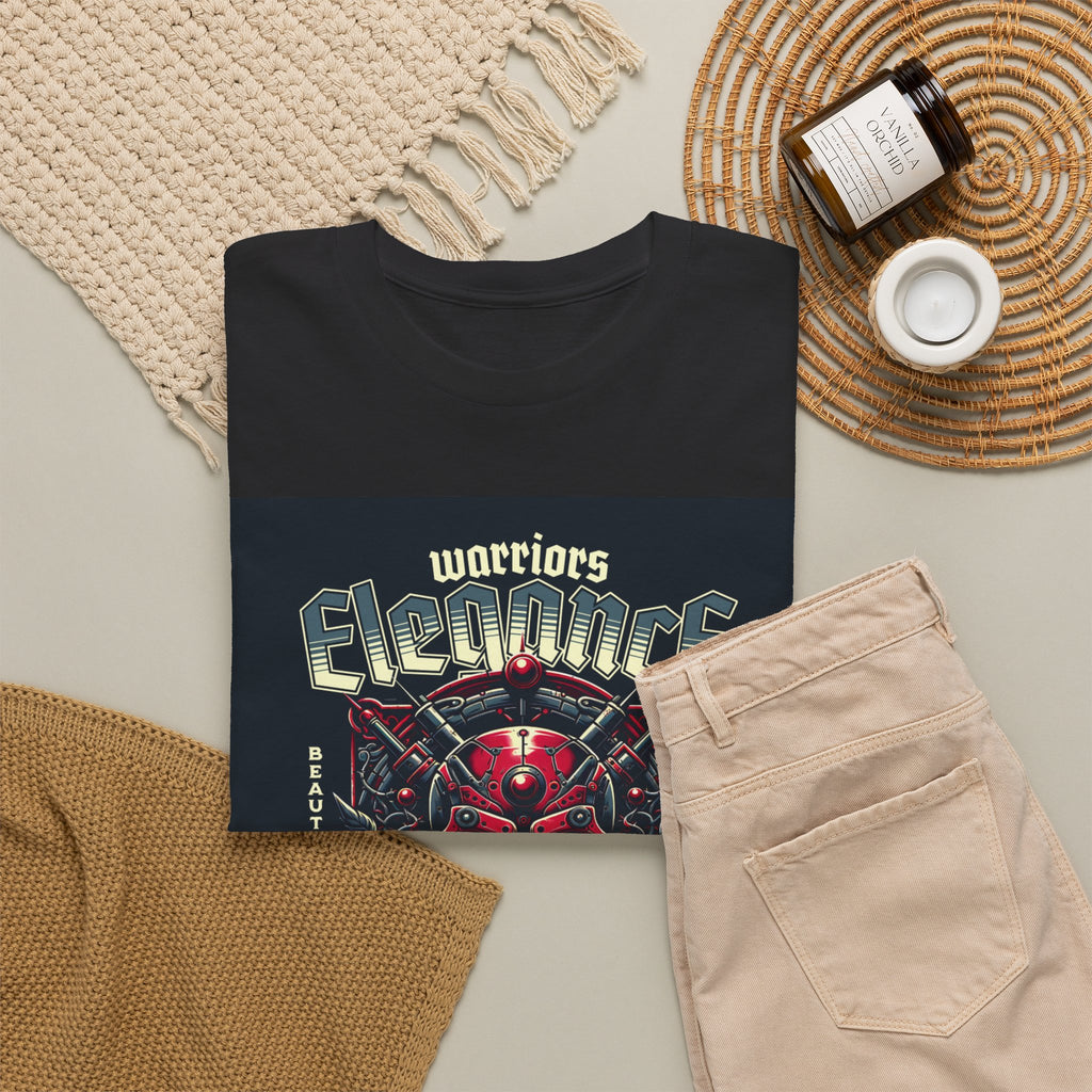 Warriors Electric Skull T‑Shirt — Red Skull & Roses Rock Graphic Tee