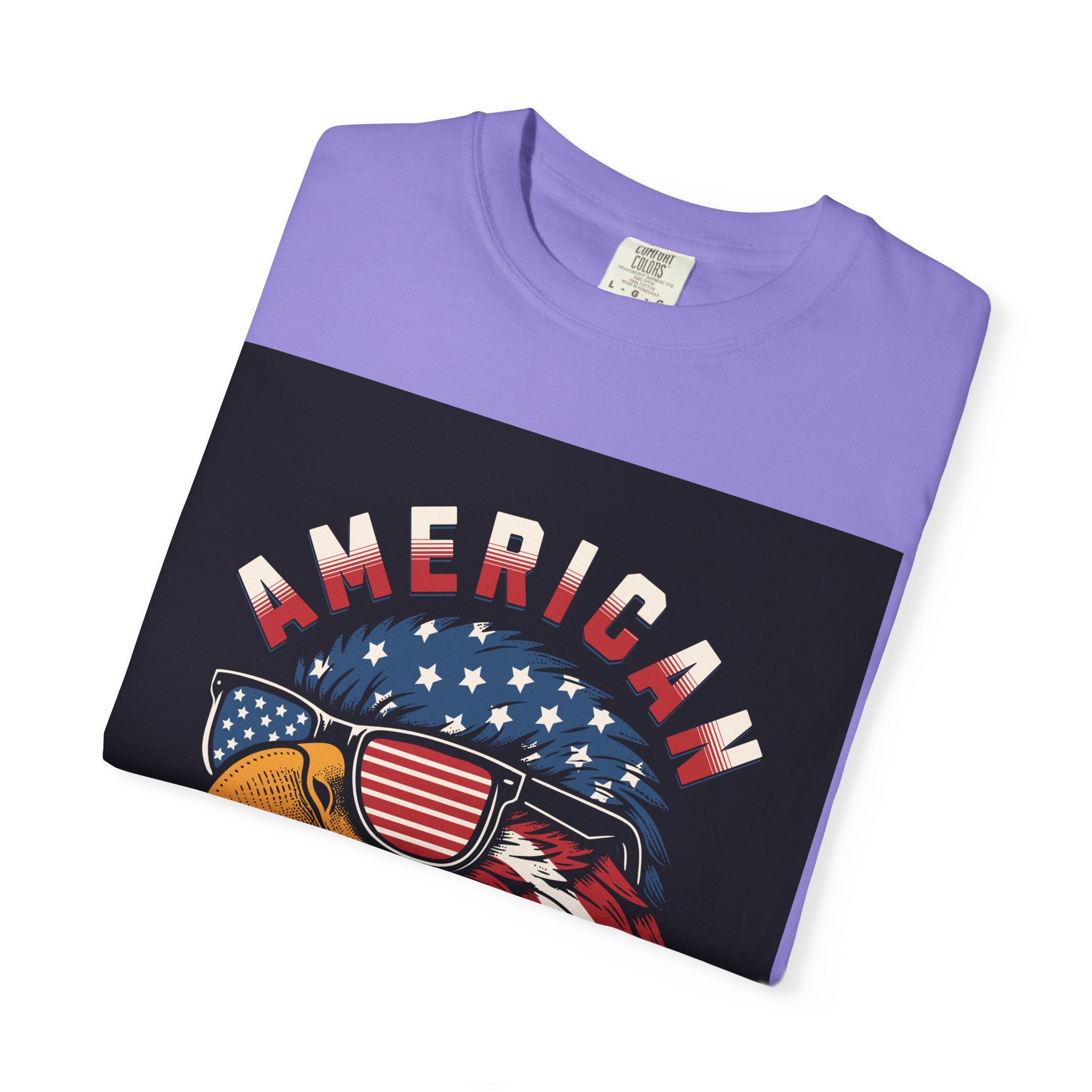 American Eagle Sunglasses T-Shirt — Patriotic USA Flag Graphic