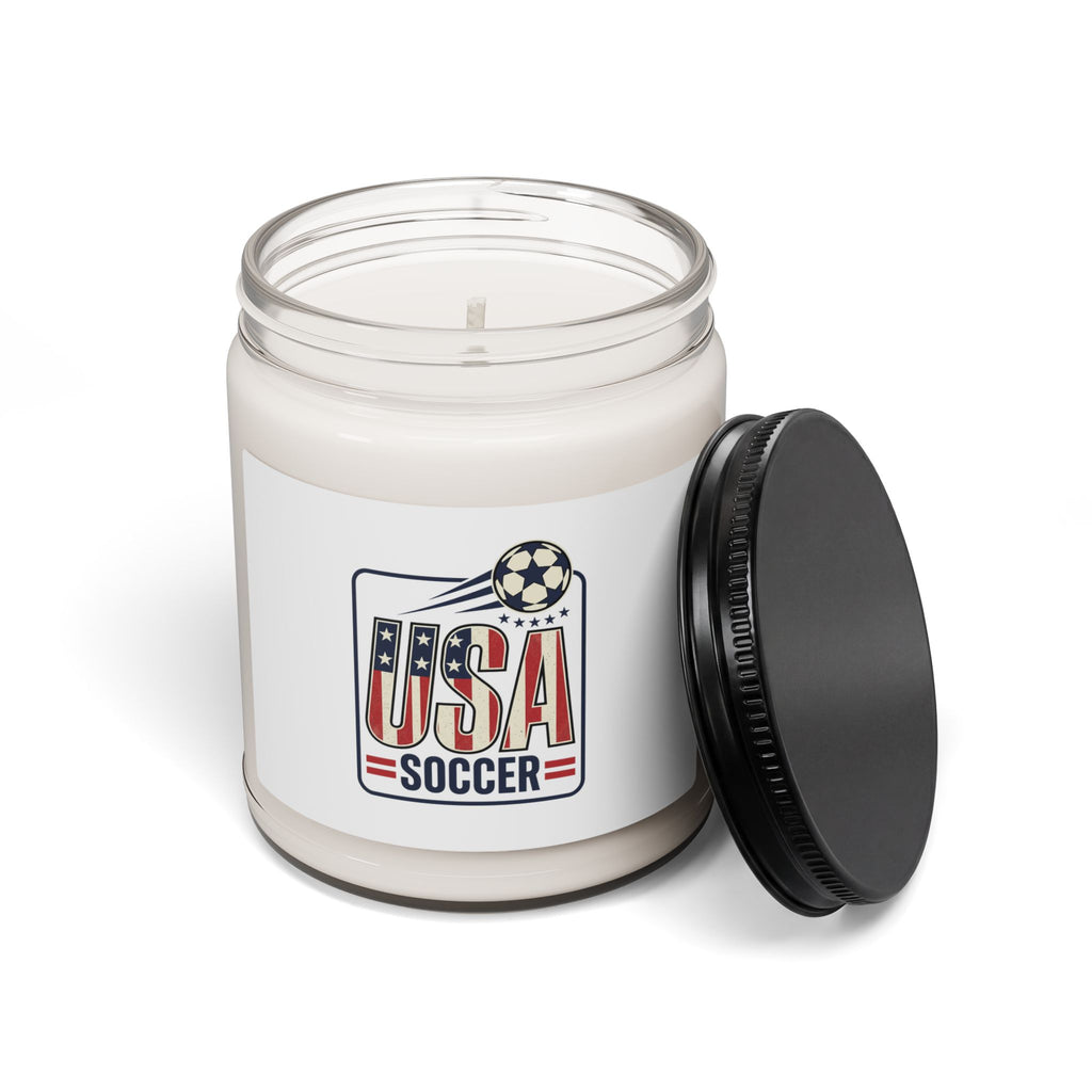 USA Soccer Pride Candle | 9oz Soy Candle, American Flag Colors