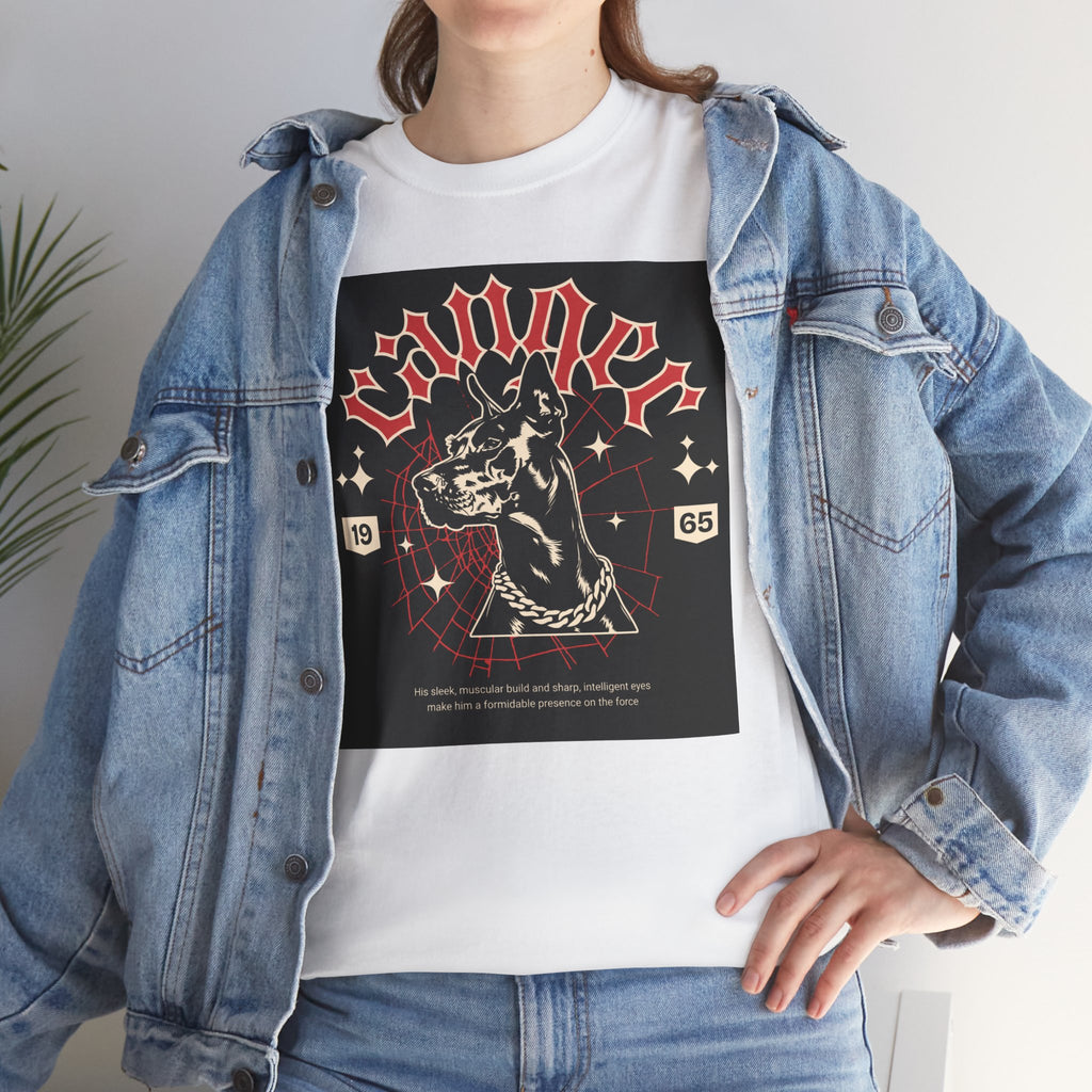 Vintage Gothic Cat Tee — 'Witchery' Retro Occult Graphic T-Shirt
