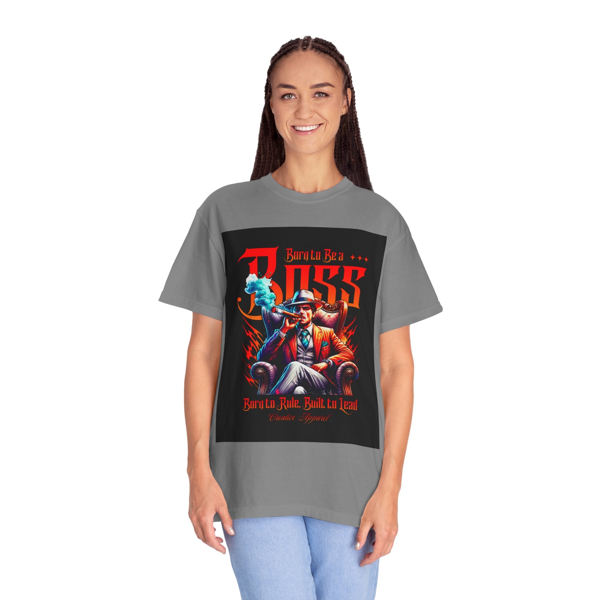 Boss Vintage Graphic T-Shirt — "Born to Be a Boss" Retro Mafia Design