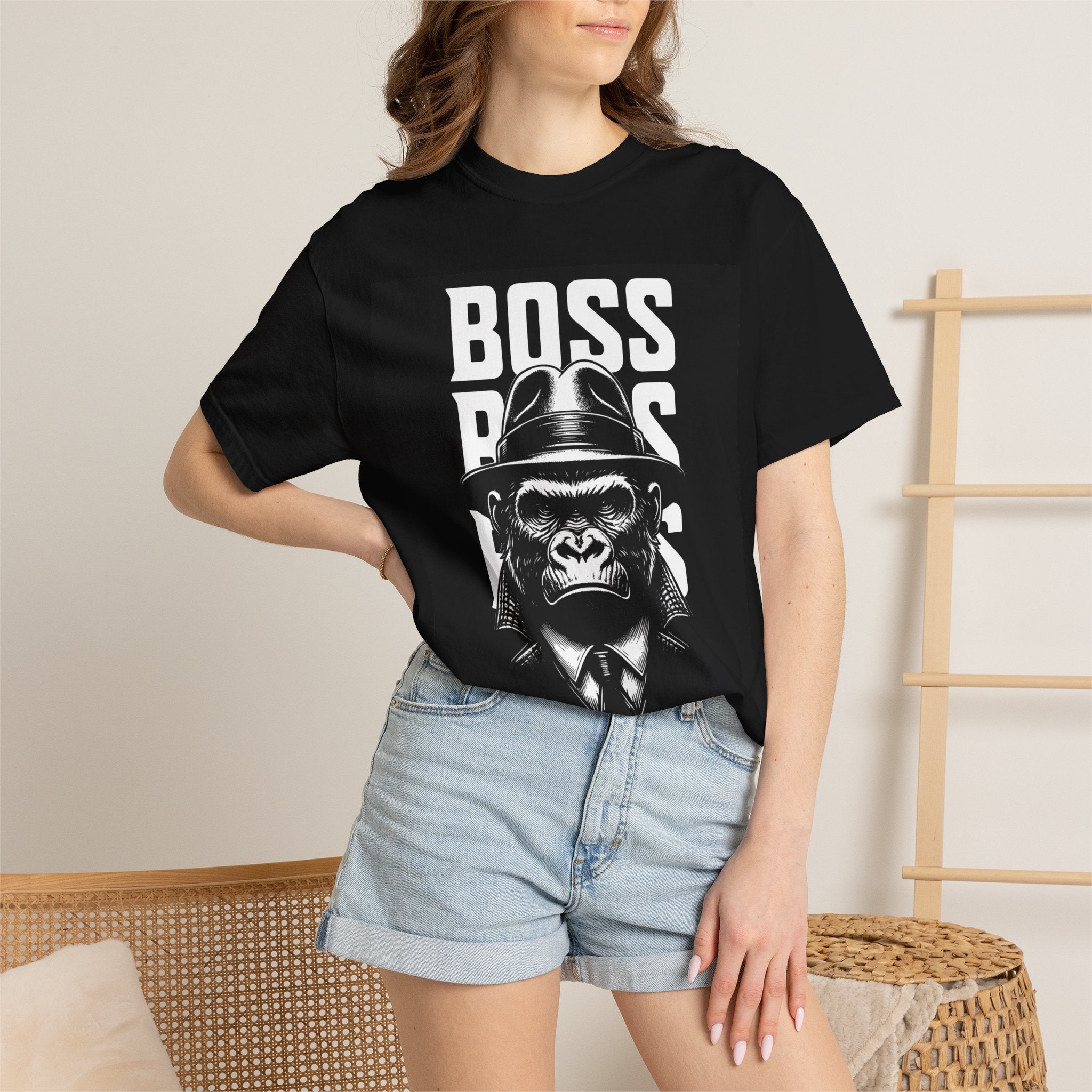 Boss Ape T-Shirt — Graphic "BOSS" Monkey Suit Tee