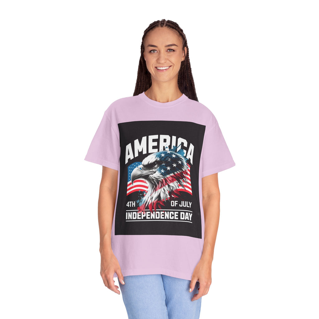 Independence Day T-shirt — 'America' Eagle Flag 4th of July Tee