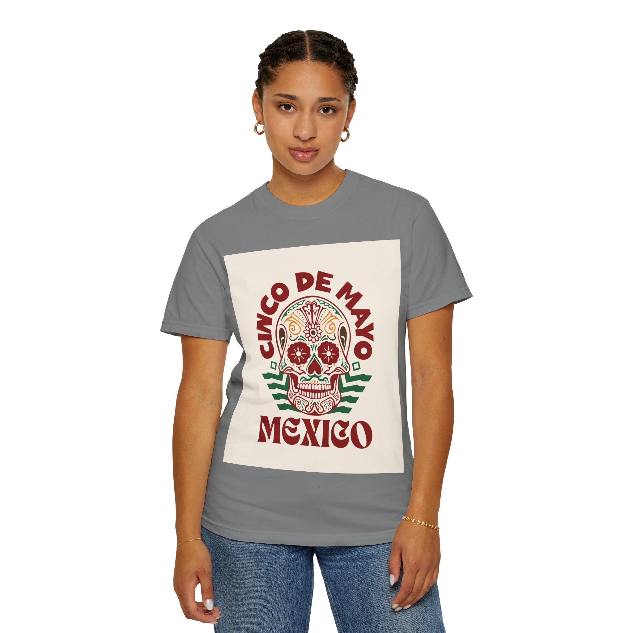 Cinco de Mayo Mexico Sugar Skull T-Shirt