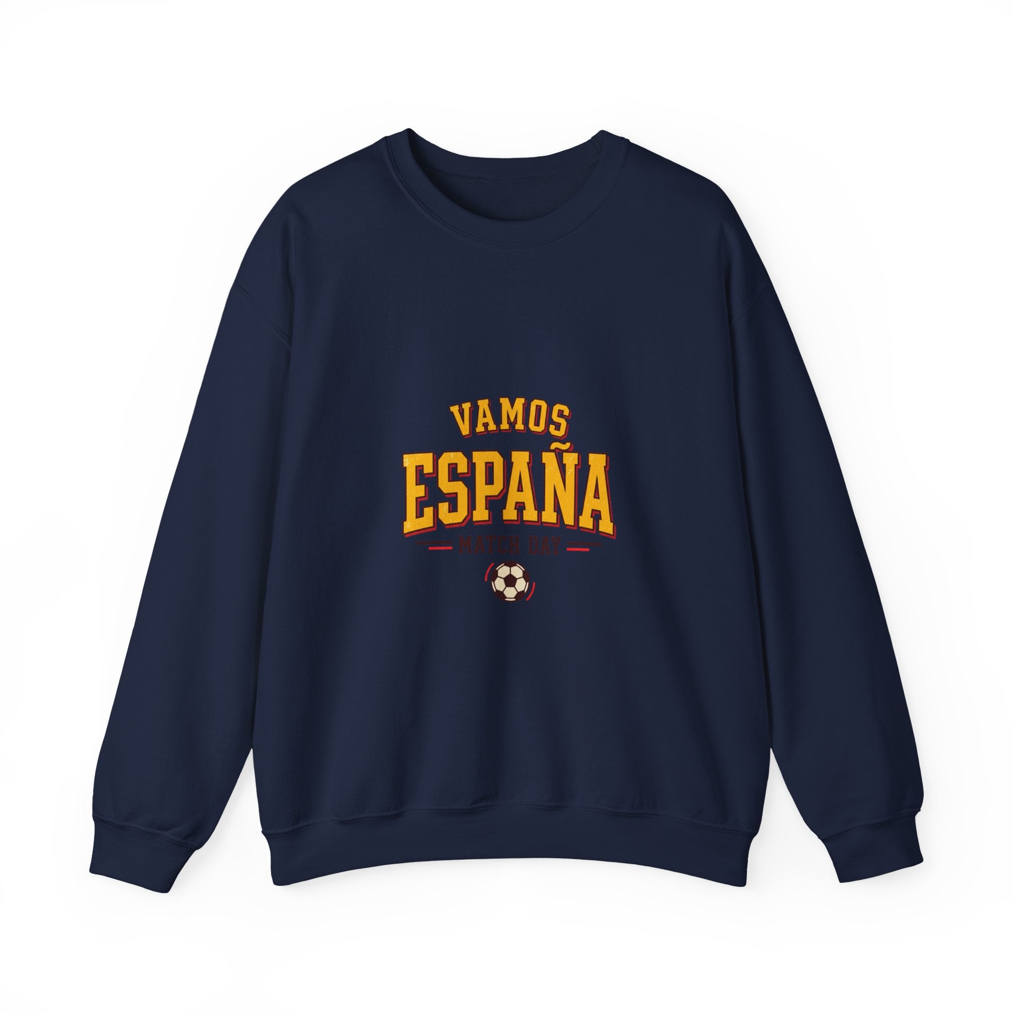 Vamos España Match Day Crewneck Sweatshirt | Spain soccer pride, red & yellow