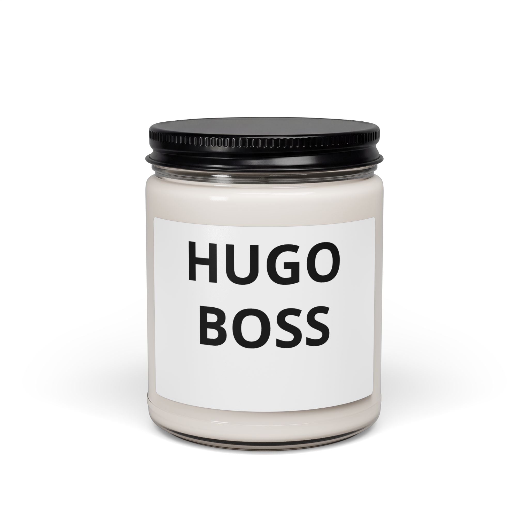 Soy Candle 9oz — 'Hugo Boss' Minimalist Scented Jar