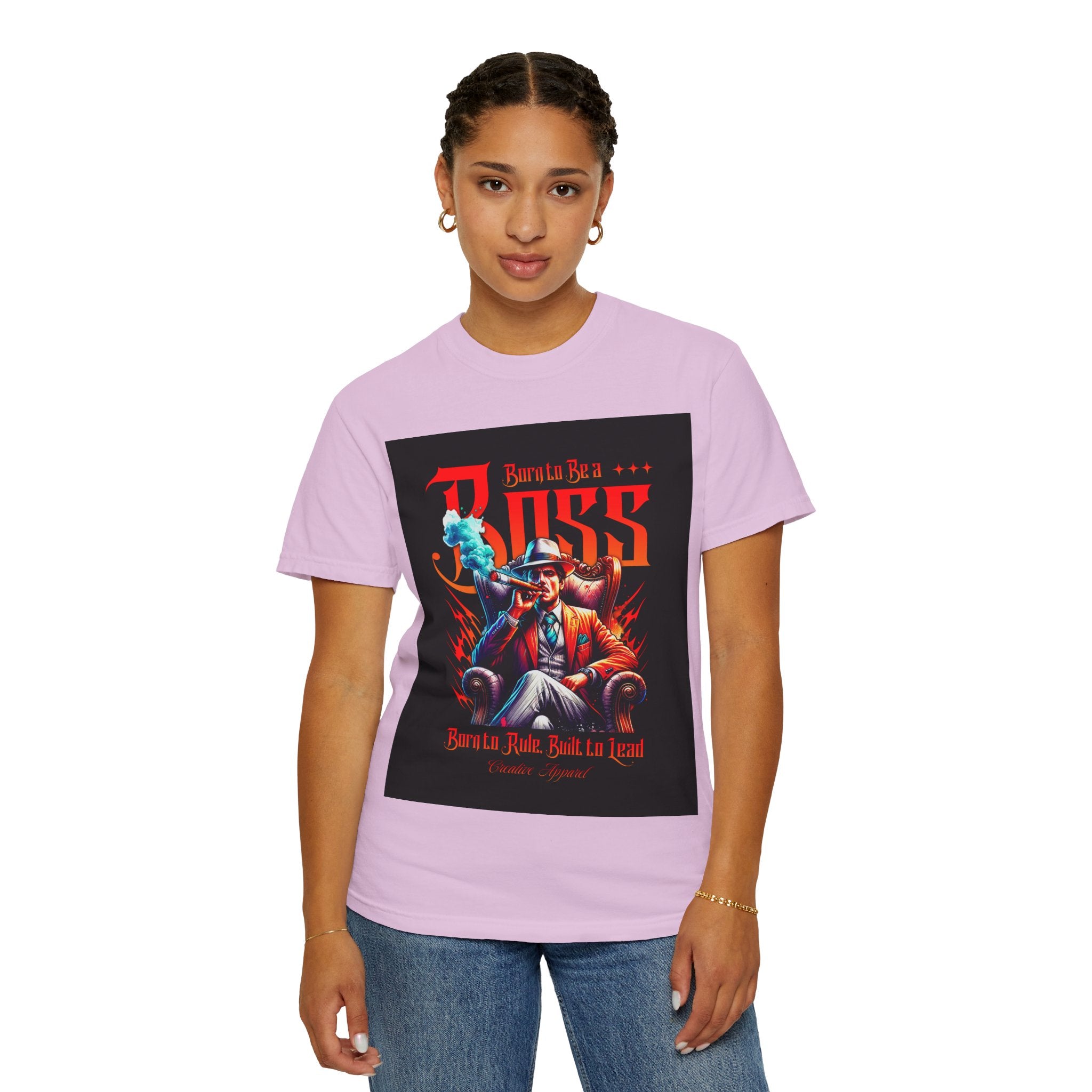 Boss Vintage Graphic T-Shirt — "Born to Be a Boss" Retro Mafia Design
