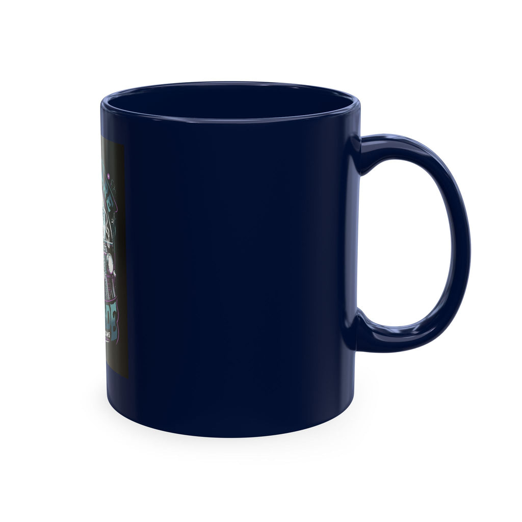 Nightmare Renegade Ceramic Mug — Grim Reaper Biker "King of the Shadows" Coffee Cup