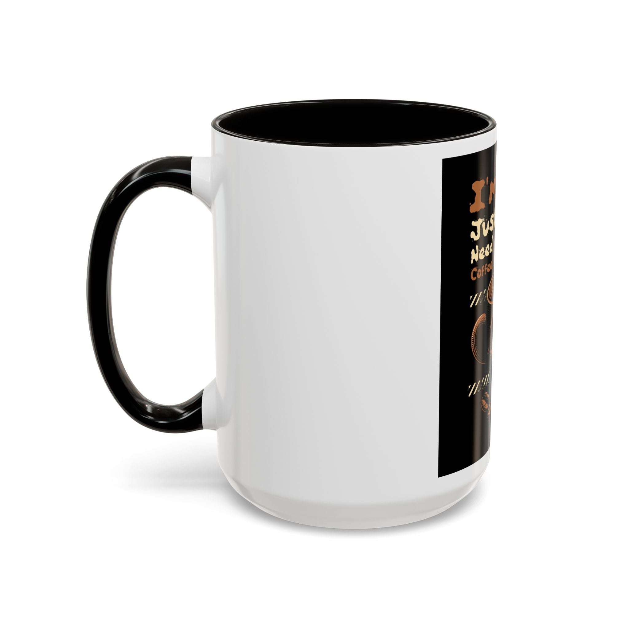 Skull Coffee Mug – "I'm Fine Just Need Coffee" Gothic Ceramic Mug