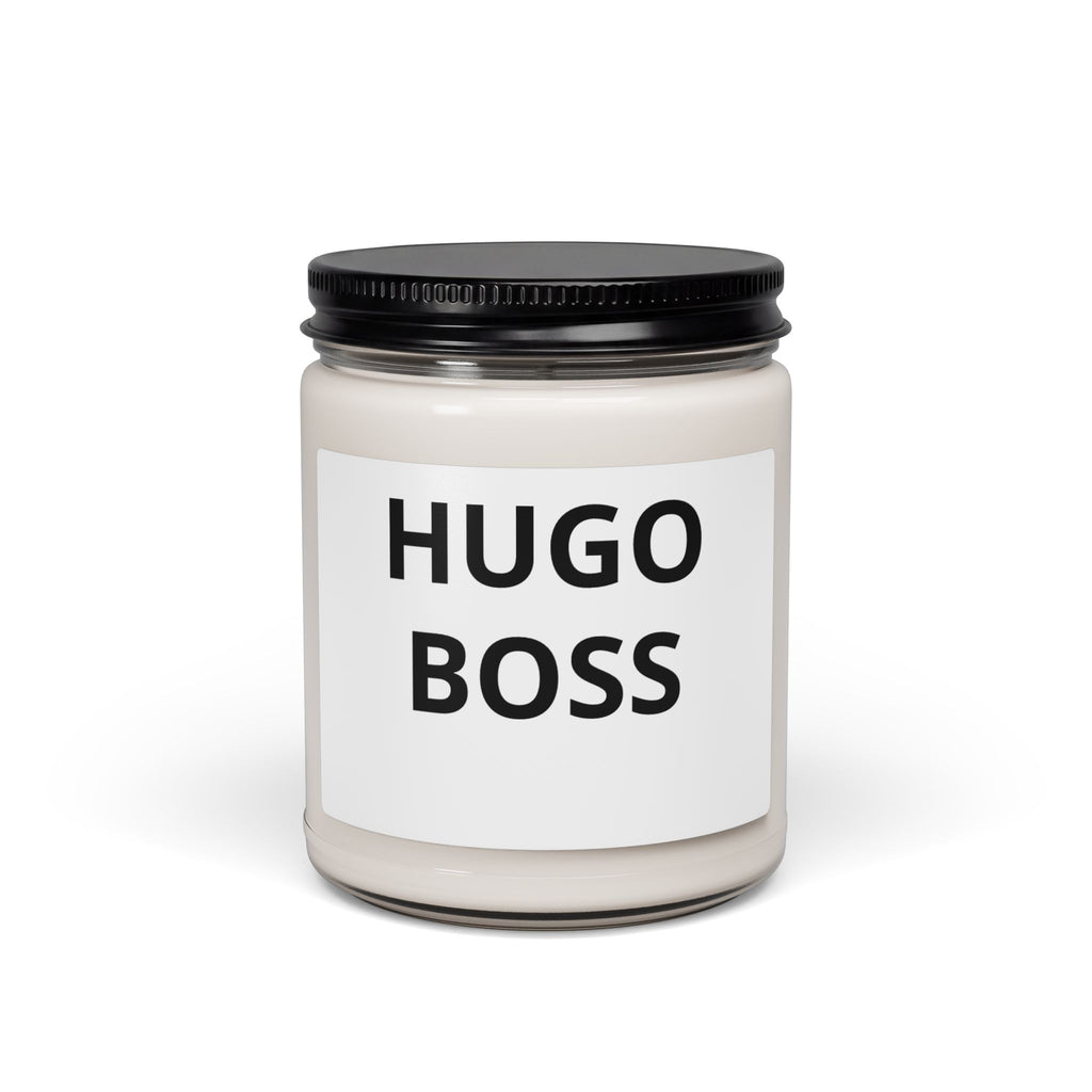 Soy Candle 9oz — 'Hugo Boss' Minimalist Scented Jar