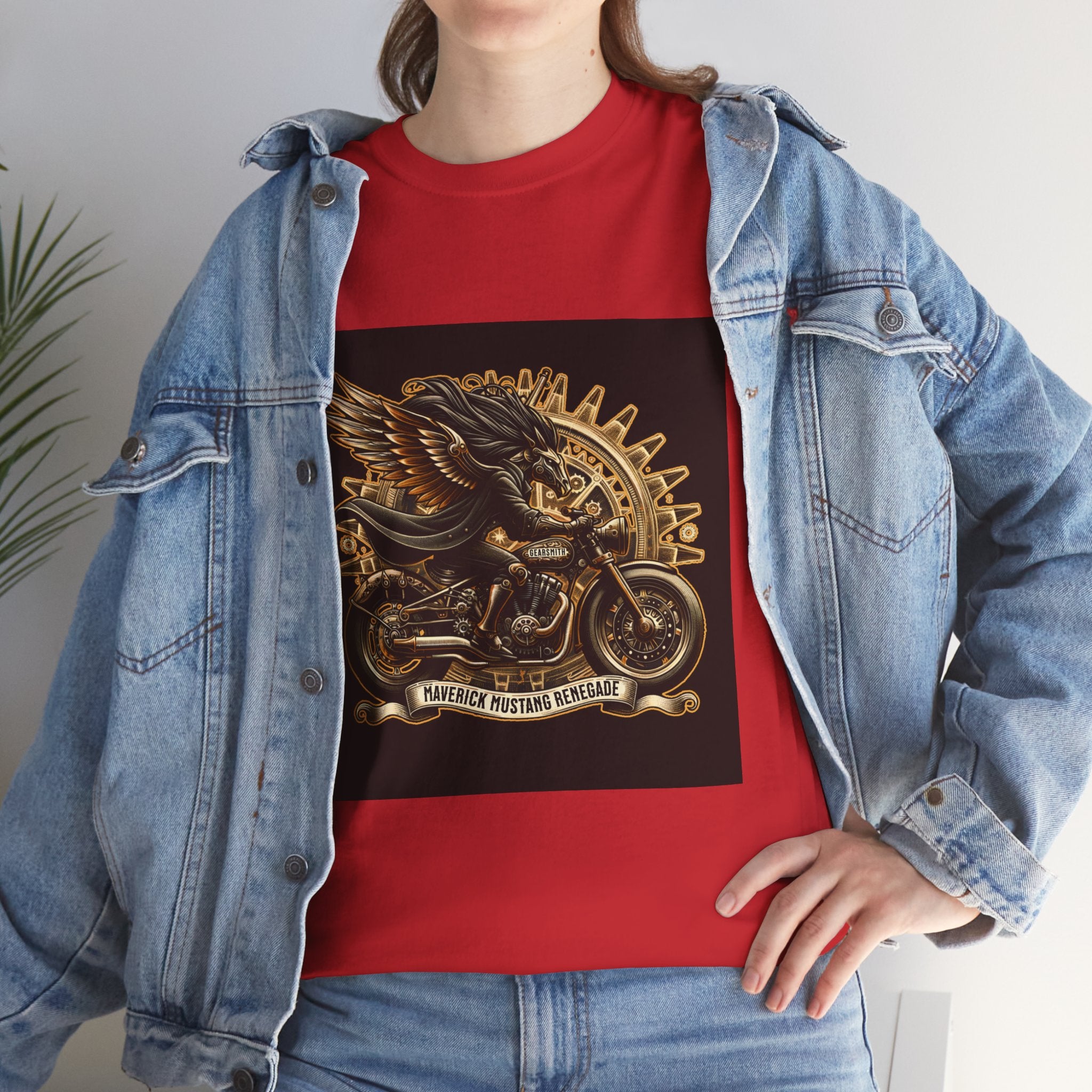 Vintage Winged Motorcycle Tee — "Ride Forever, Ride Free" Biker T-Shirt
