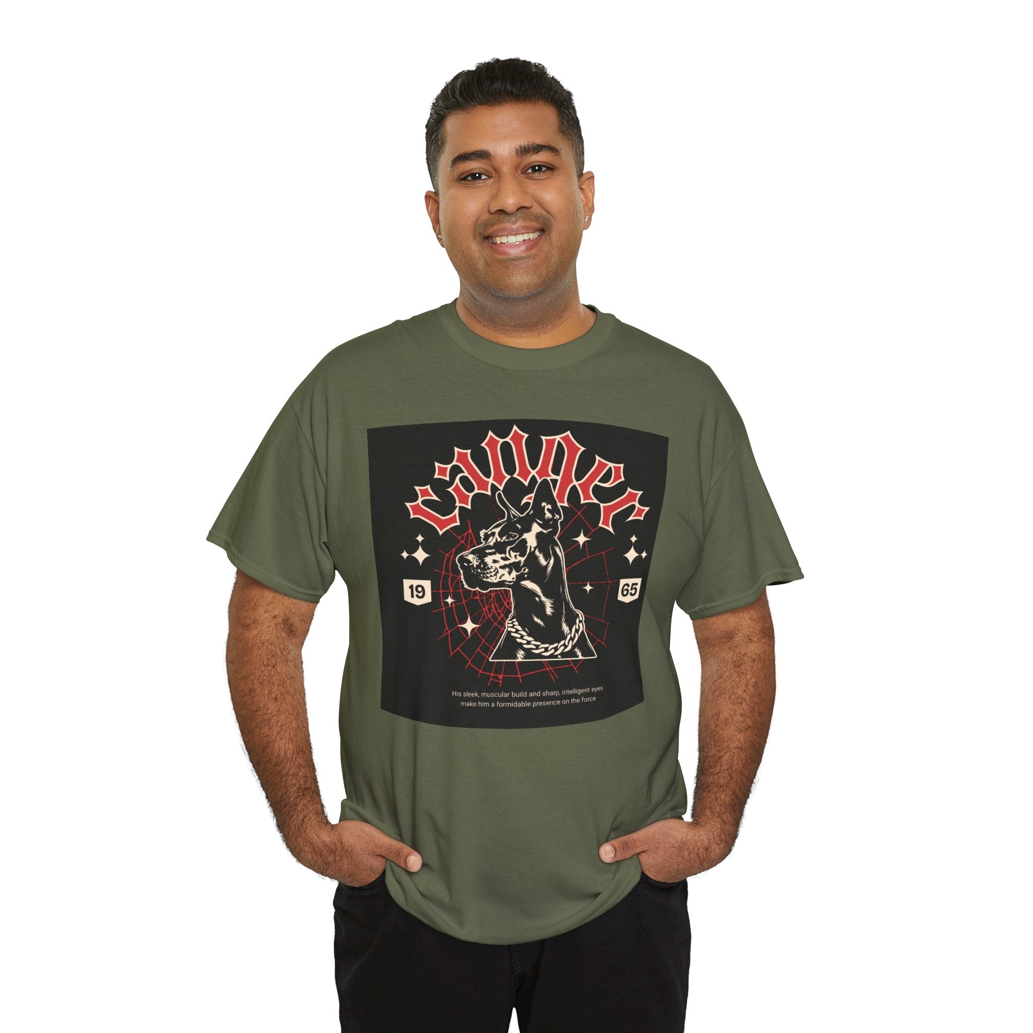 Vintage Gothic Cat Tee — 'Witchery' Retro Occult Graphic T-Shirt