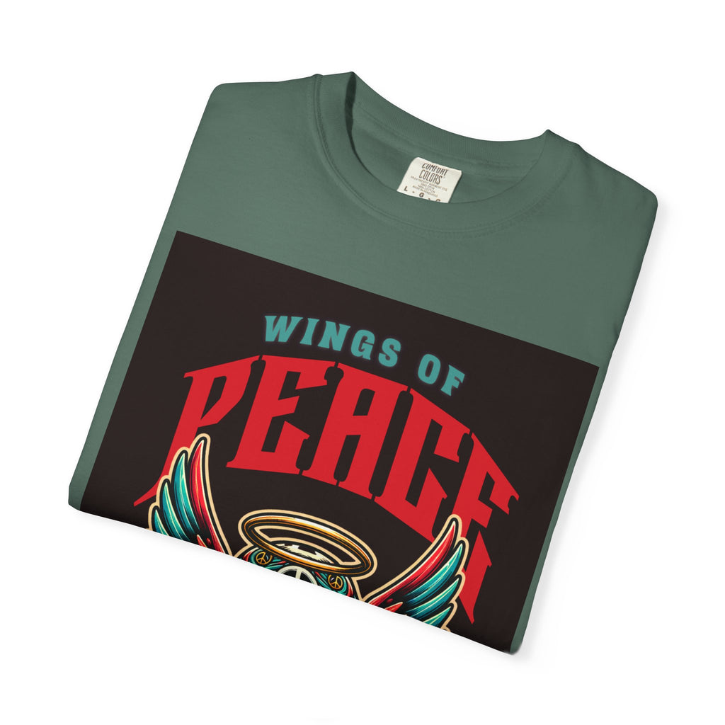 Wings of Peace Skull T-Shirt — "Soar Above With Love" Vintage Graphic Tee