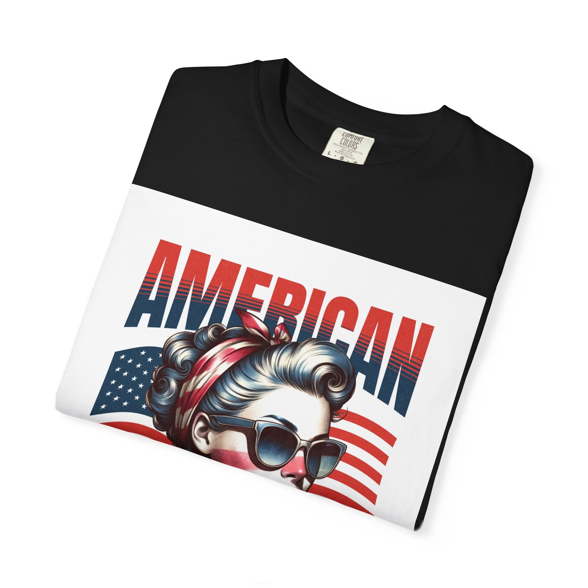 American Mama T‑Shirt — Vintage Patriotic Mom Tee