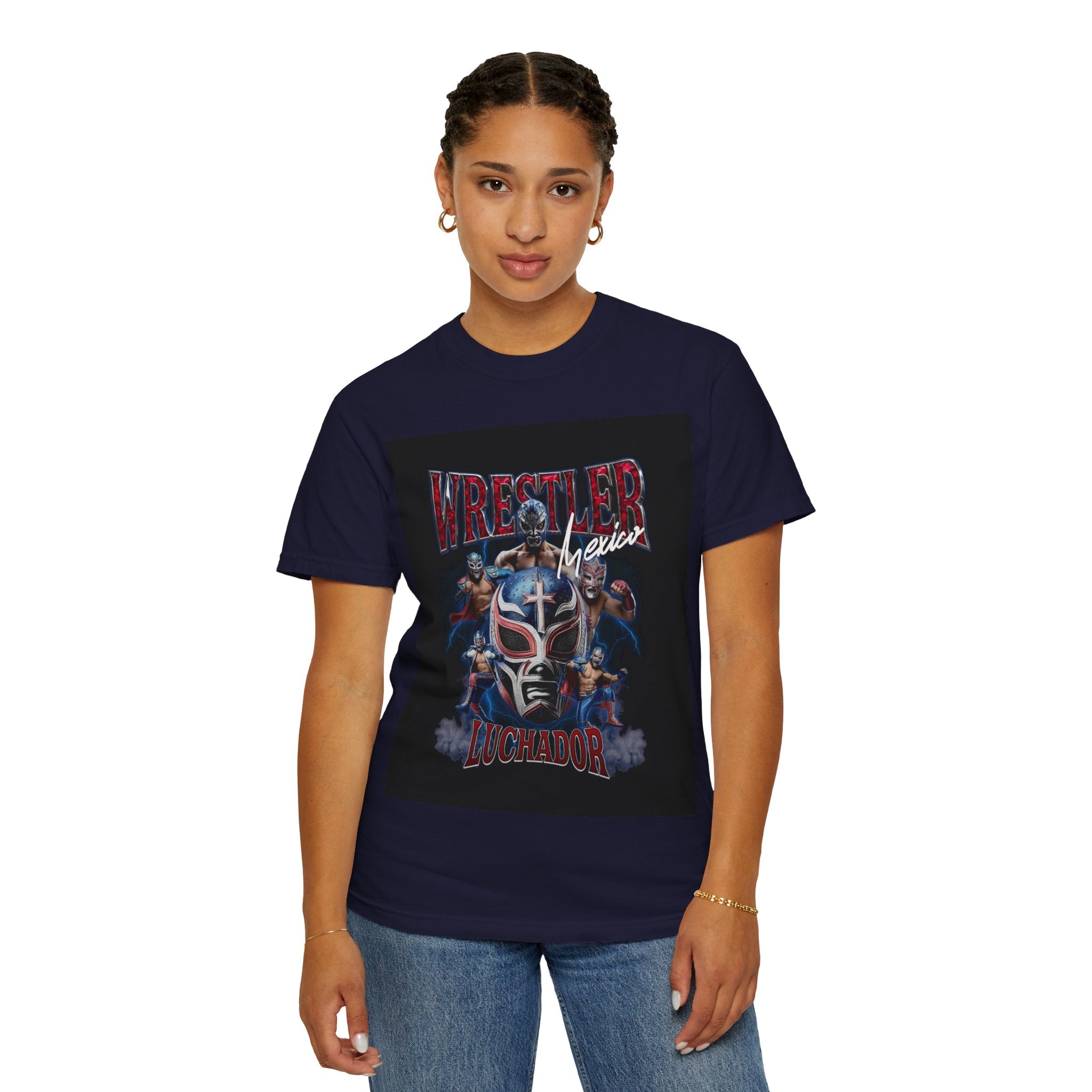 Wrestler Luchador Graphic T-Shirt — Mexican Masked Wrestling Tee