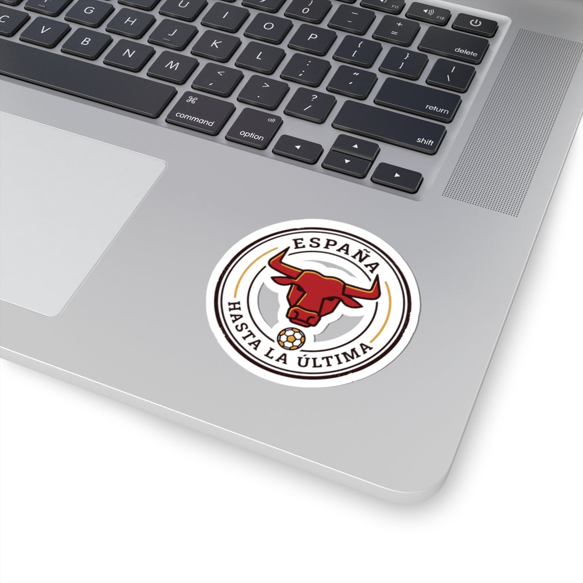 España Bull Crest Kiss-Cut Stickers | Spain Soccer Pride, Red & Gold