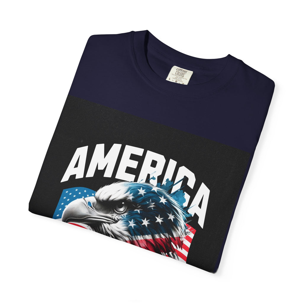 Independence Day T-shirt — 'America' Eagle Flag 4th of July Tee