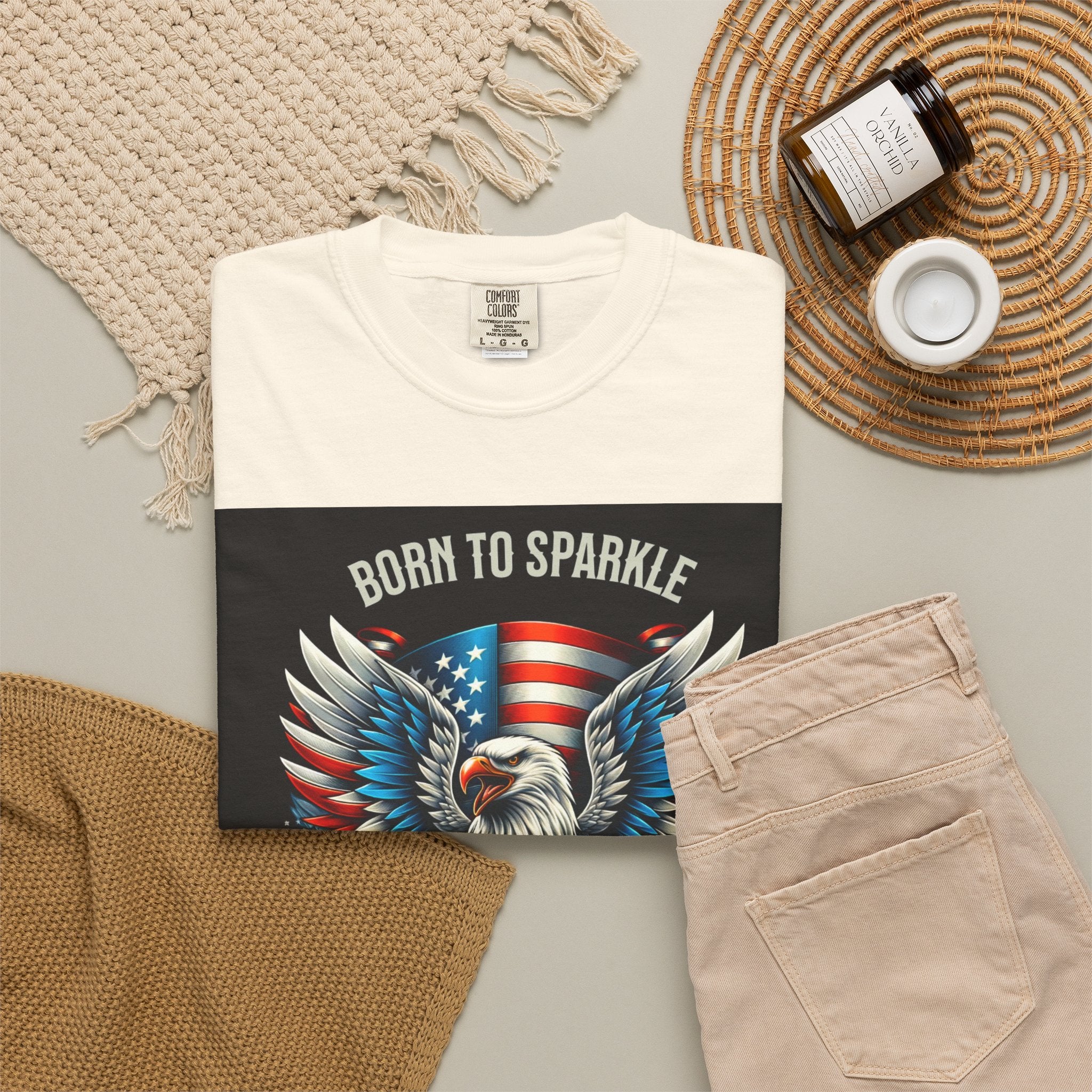 Born to Sparkle Proud to Be American T-Shirt