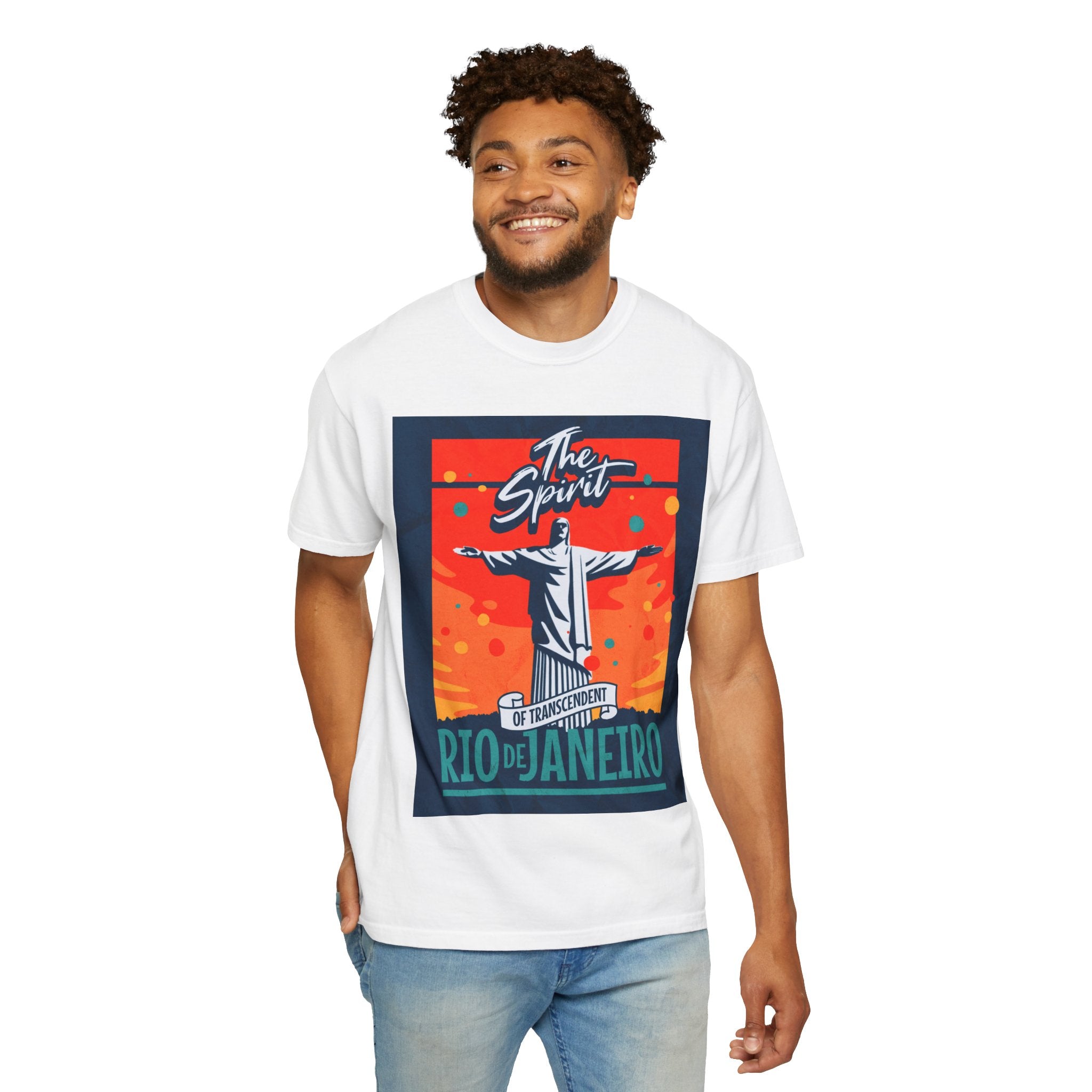 Rio de Janeiro Christ the Redeemer Poster T-Shirt — 'The Spirit' Graphic Tee