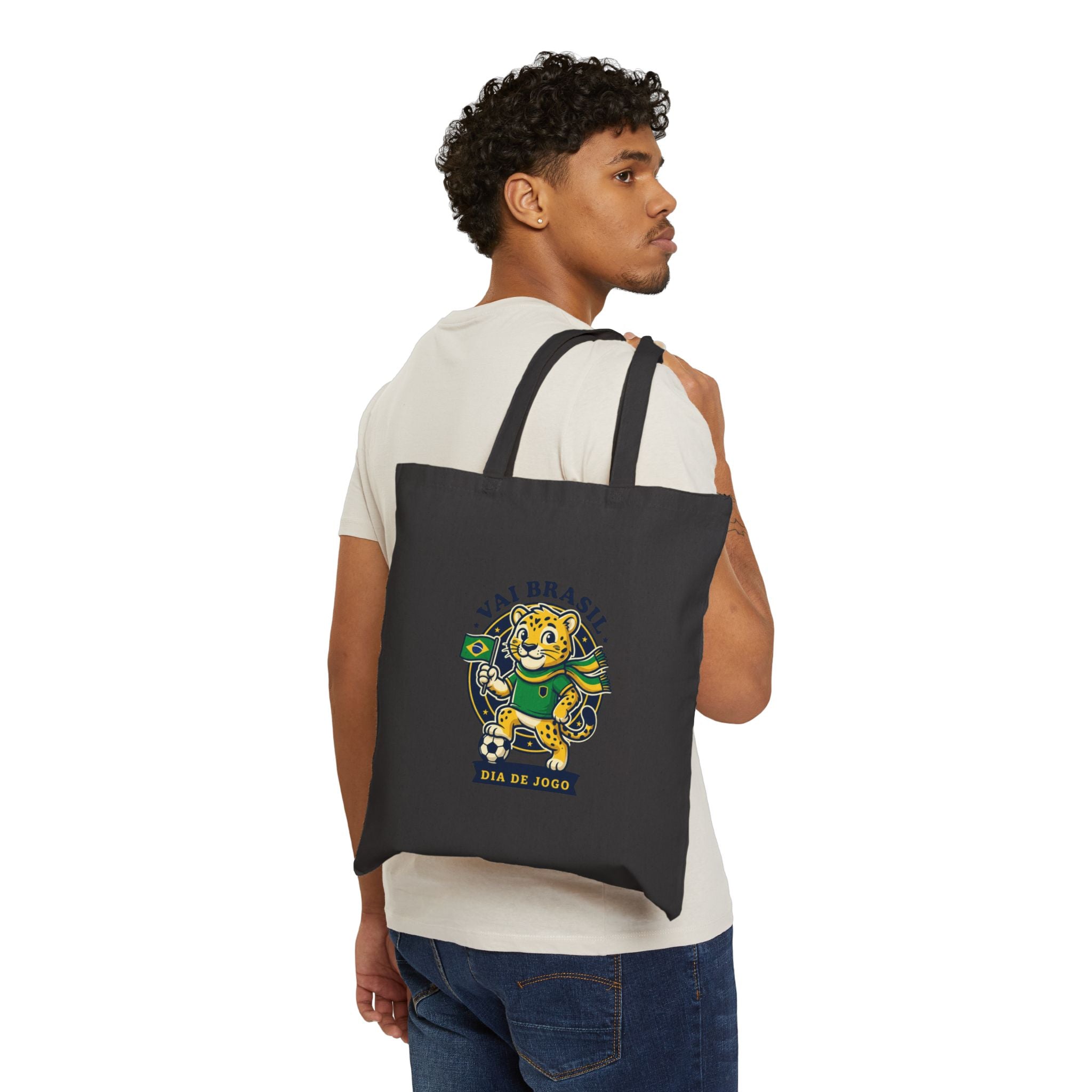 Brasil Soccer Mascot Tote | Brazilian Flag, National Pride