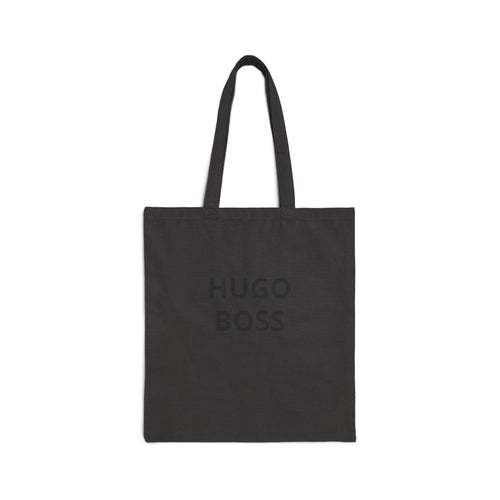 Canvas Tote — Minimal "HUGO BOSS" Text Shopper Bag