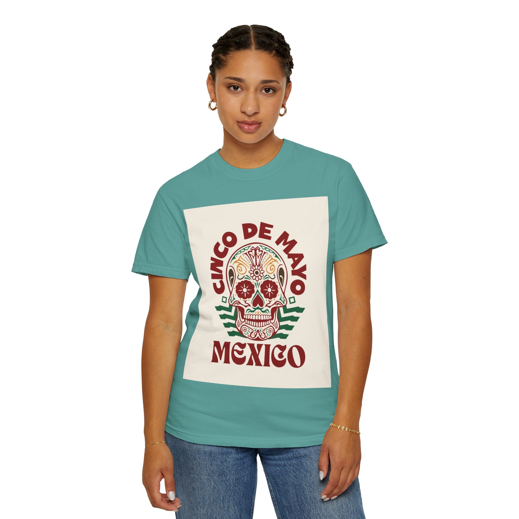 Cinco de Mayo Mexico Sugar Skull T-Shirt