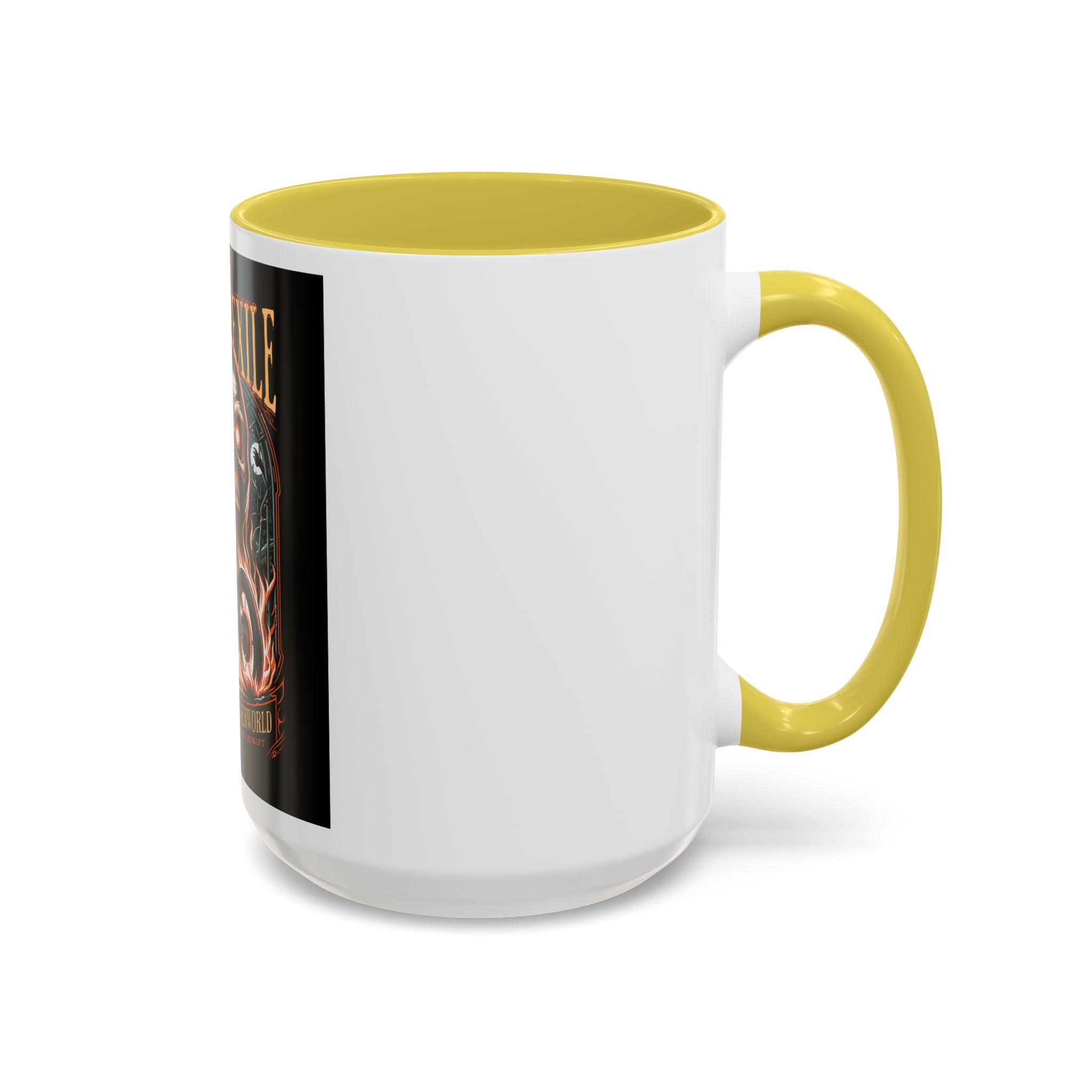 Eternal Exile Skull Biker Mug — Gothic Motorcycle Coffee Cup (11oz/15oz)