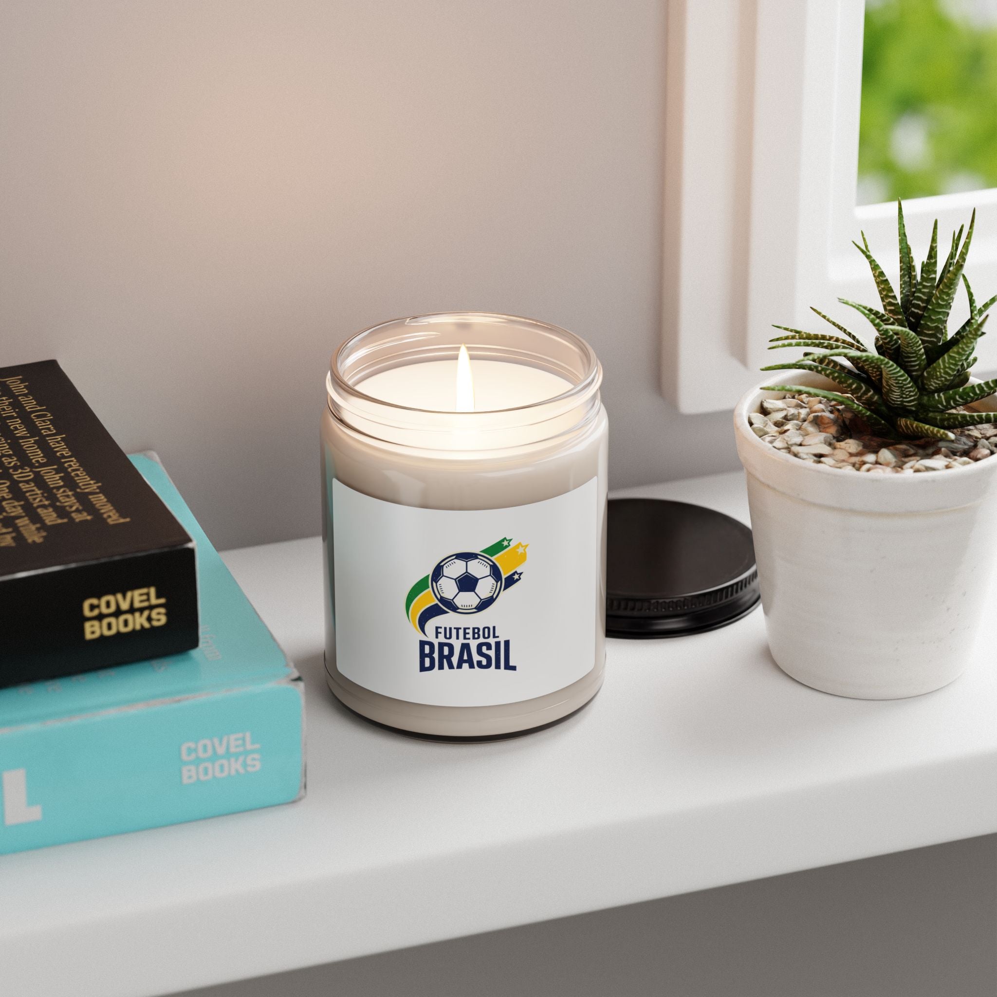 Brasil Futebol Soccer Candle | Country Pride, Brazilian Flag Colors