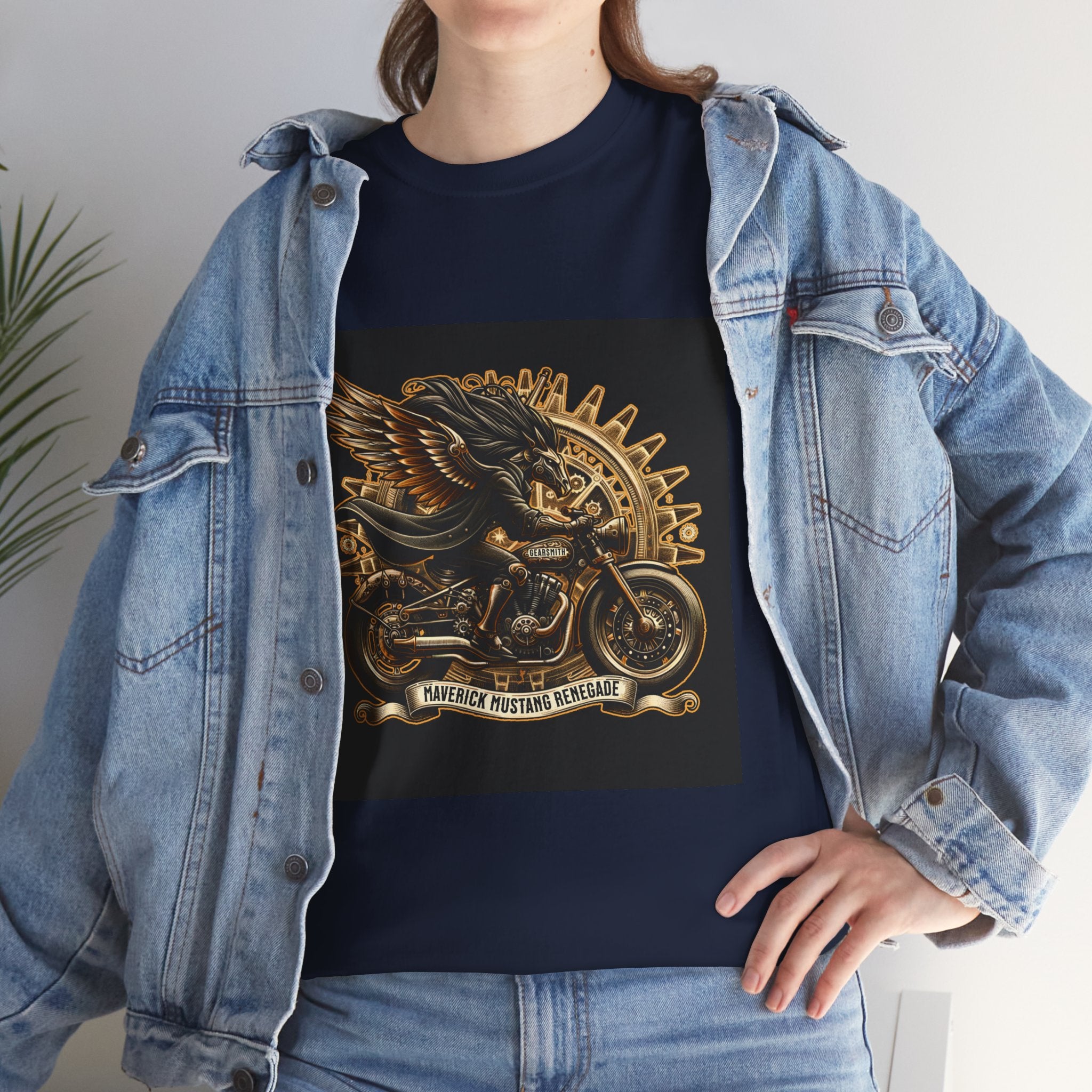Vintage Winged Motorcycle Tee — "Ride Forever, Ride Free" Biker T-Shirt