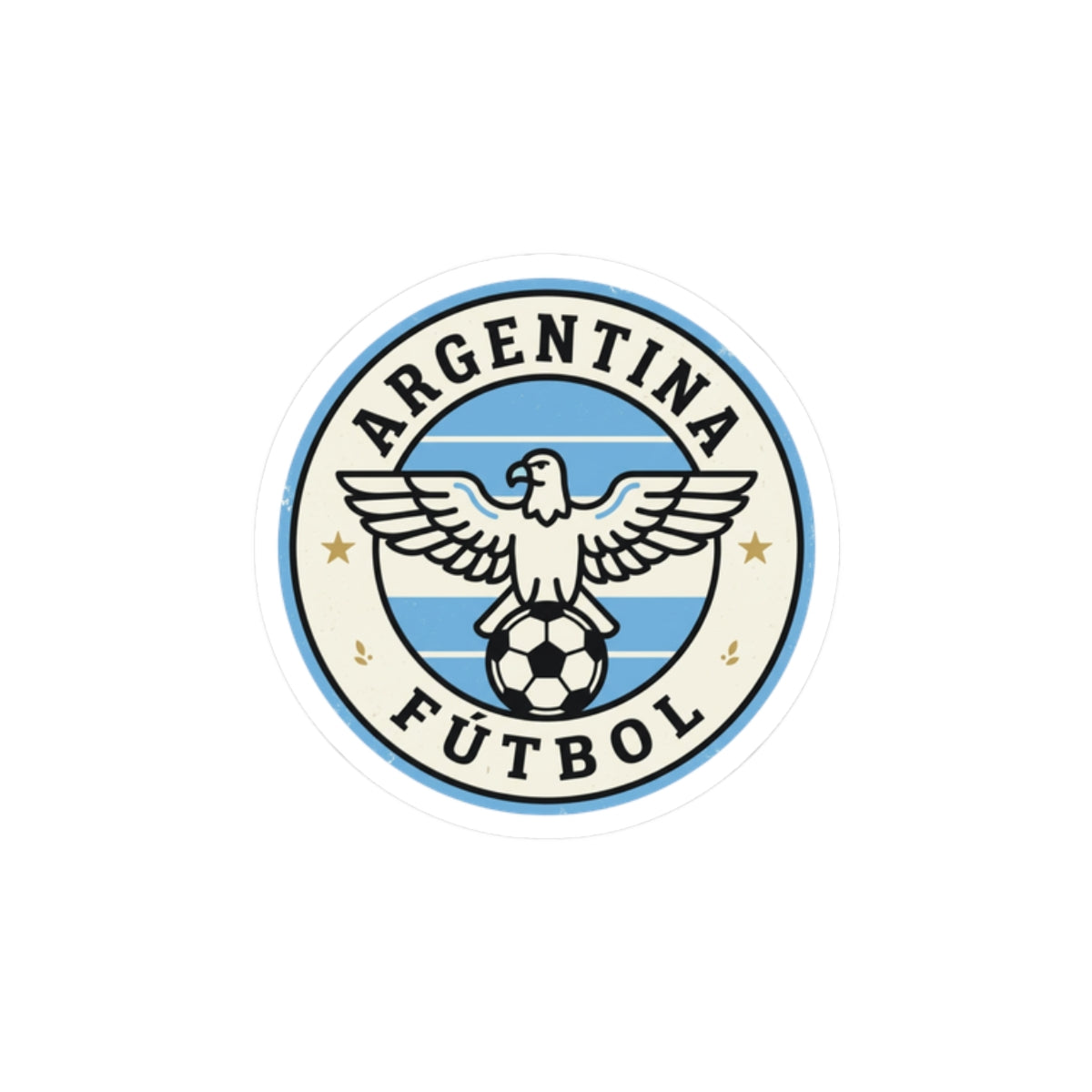 Argentina Fútbol Crest Kiss-Cut Sticker | Soccer Country Pride