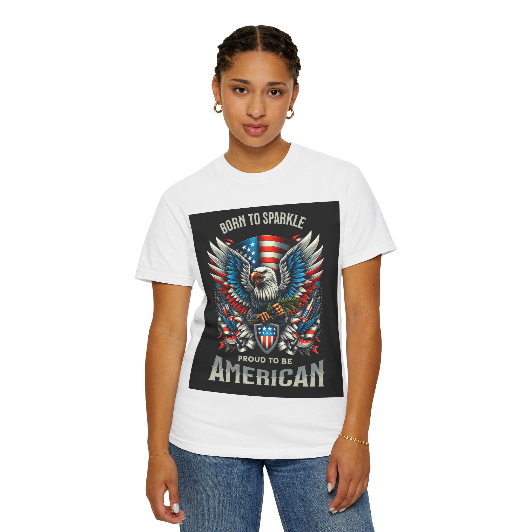Born to Sparkle Proud to Be American T-Shirt