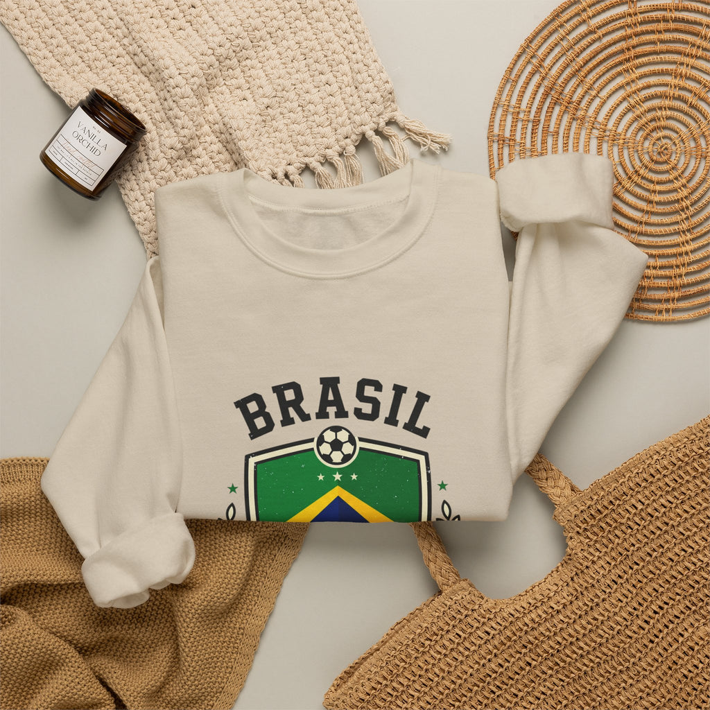 Brasil Futebol Crest Sweatshirt | Brazil Soccer Pride, National Colors