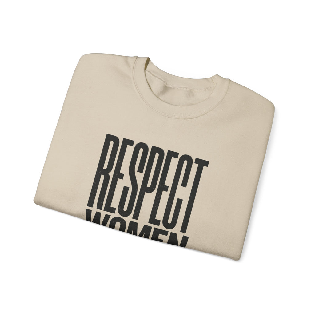 Respect Women Athletes Crewneck Sweatshirt | Women’s Sports Fandom, Athlete Support