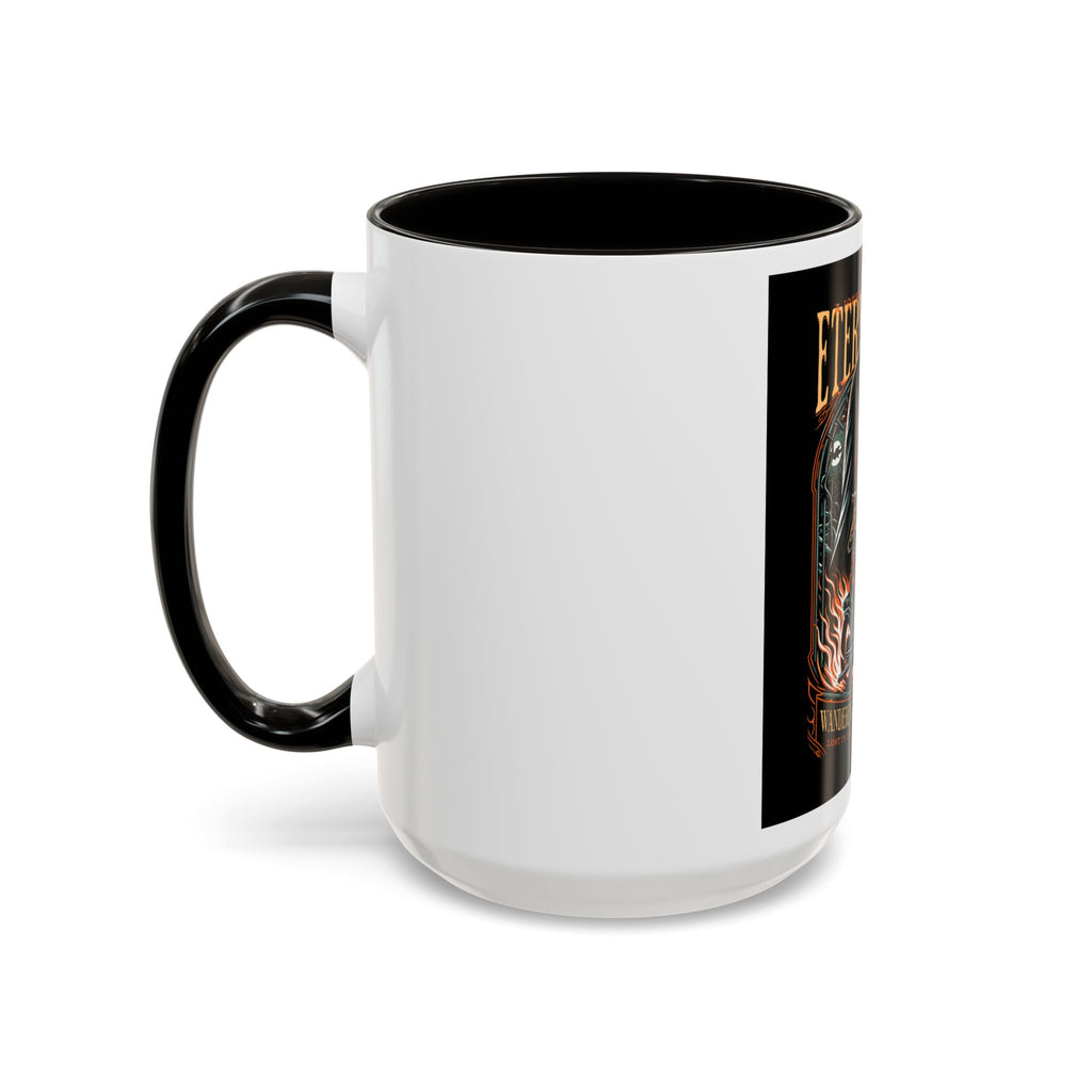 Eternal Exile Skull Biker Mug — Gothic Motorcycle Coffee Cup (11oz/15oz)