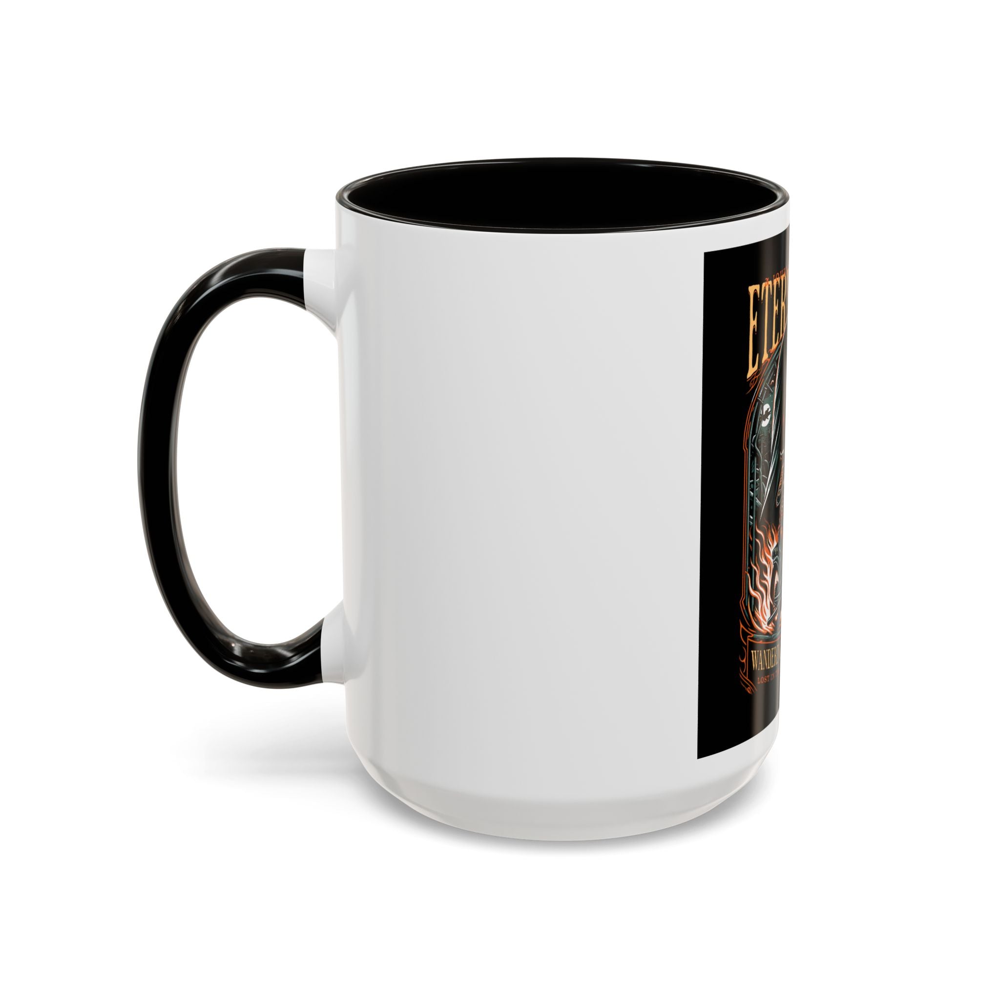 Eternal Exile Skull Biker Mug — Gothic Motorcycle Coffee Cup (11oz/15oz)