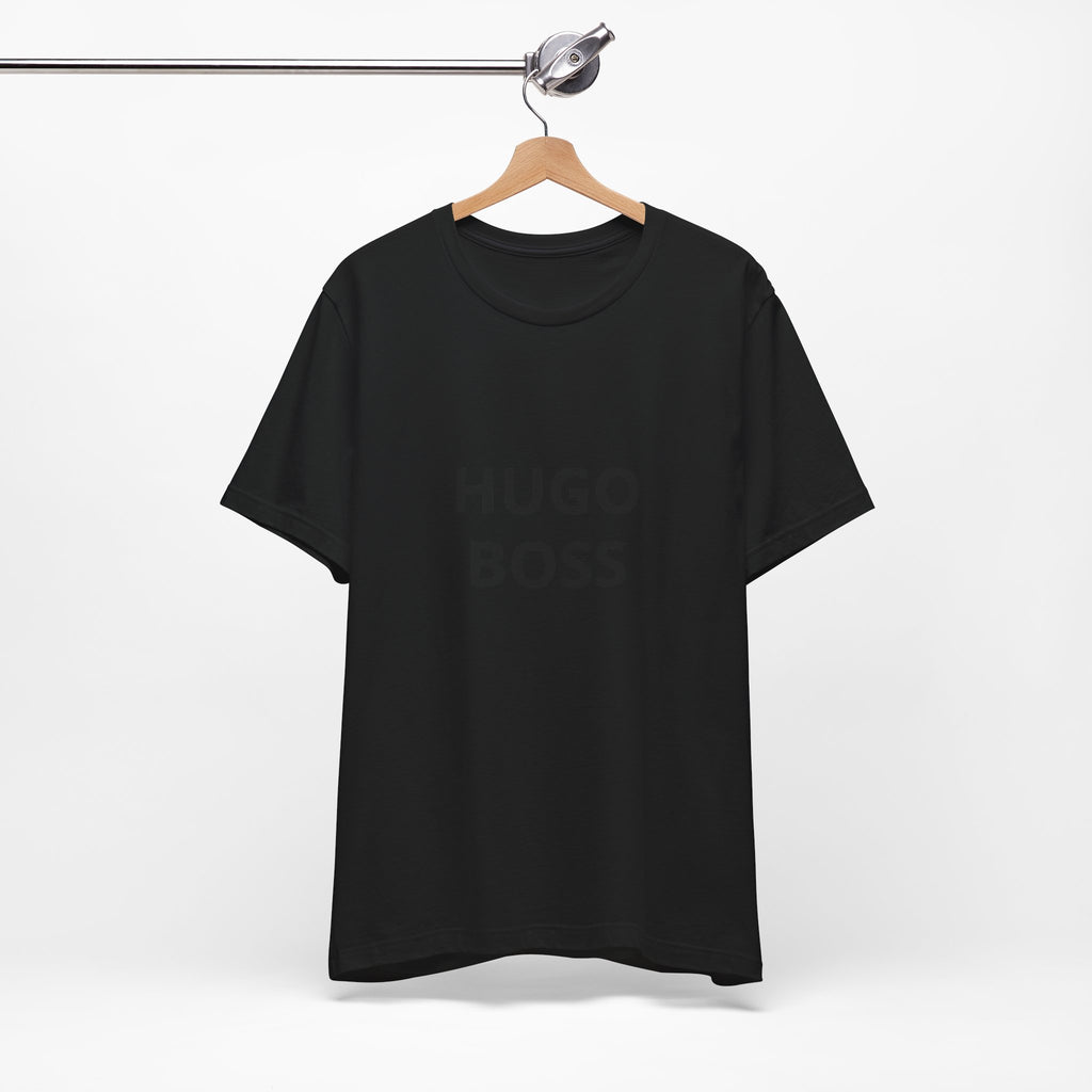 Graphic Tee — "HUGO BOSS" Minimalist Text T-Shirt