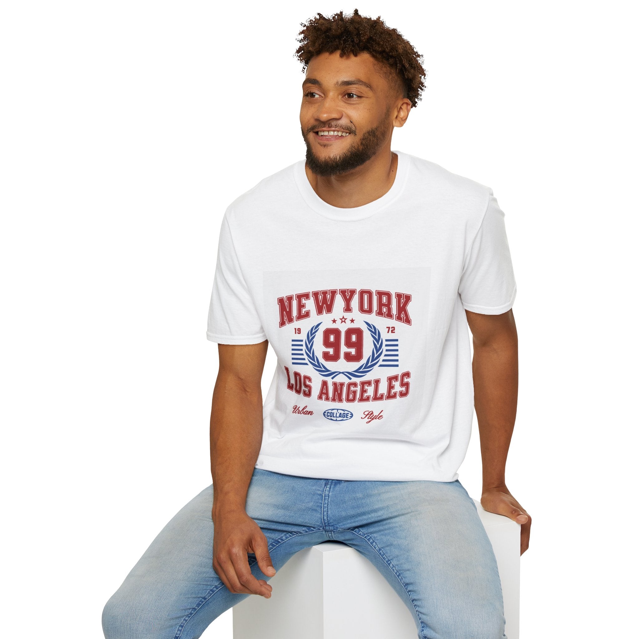 New York 99 Vintage Sports Tee — Collegiate Graphic T-Shirt