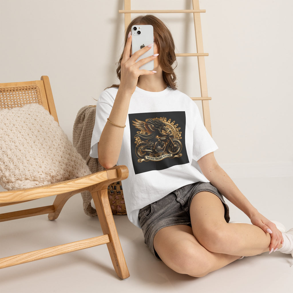 Vintage Winged Motorcycle Tee — "Ride Forever, Ride Free" Biker T-Shirt