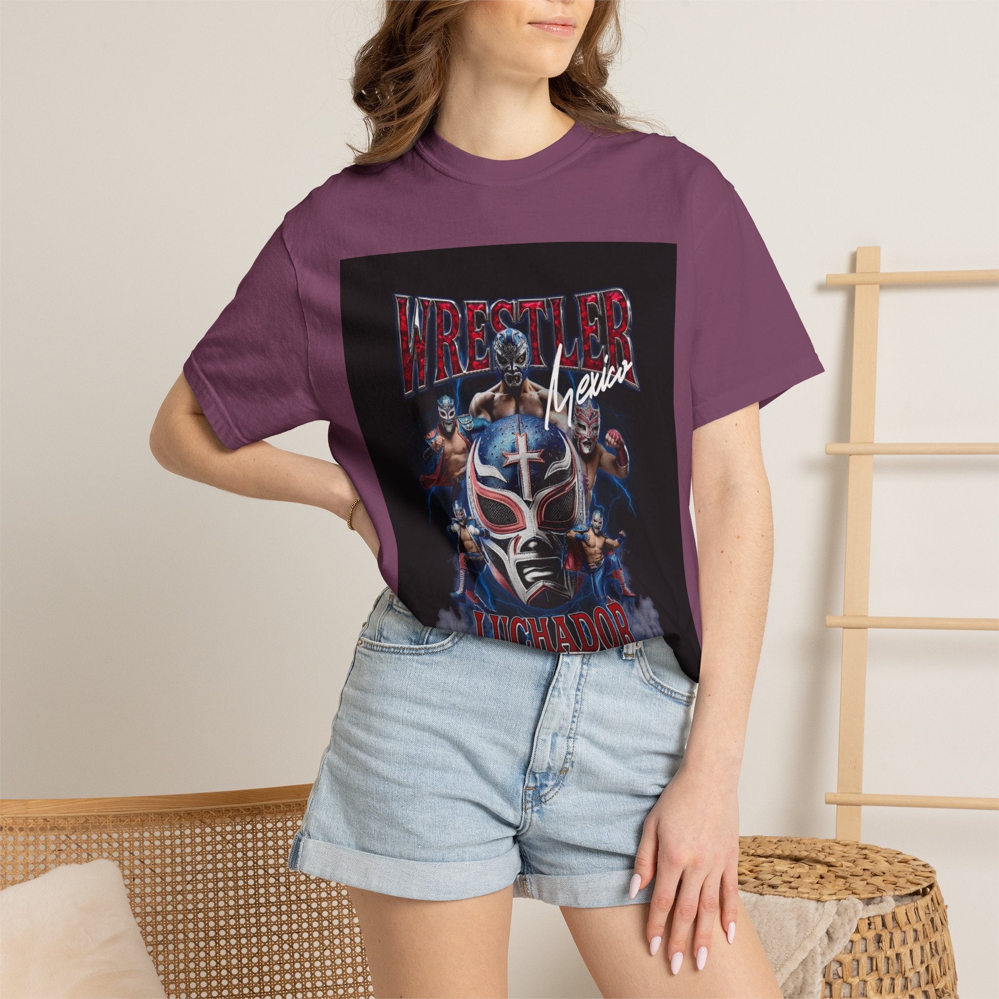 Wrestler Luchador Graphic T-Shirt — Mexican Masked Wrestling Tee