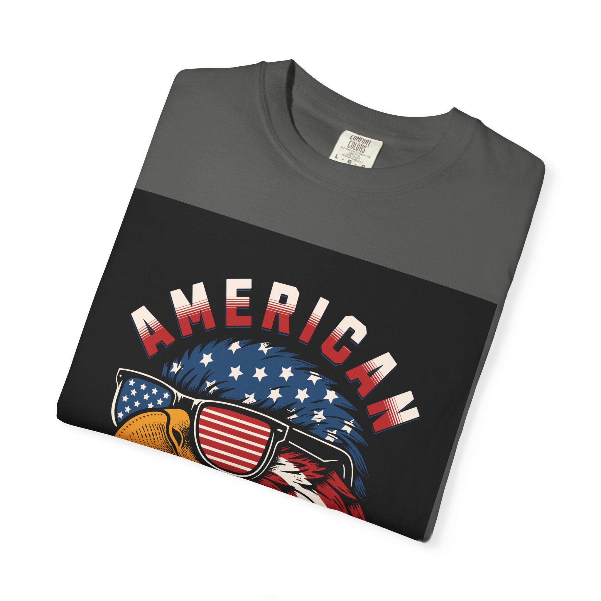 American Eagle Sunglasses T-Shirt — Patriotic USA Flag Graphic