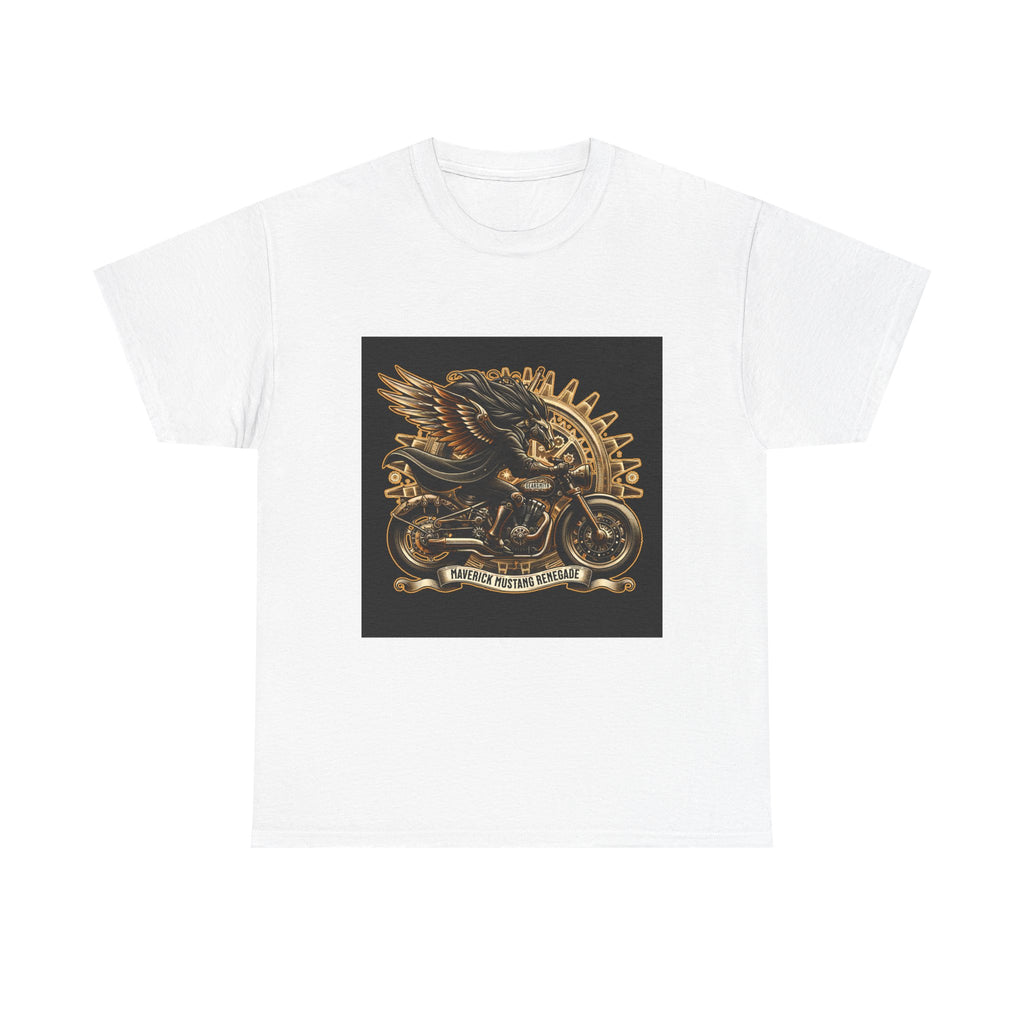 Vintage Winged Motorcycle Tee — "Ride Forever, Ride Free" Biker T-Shirt