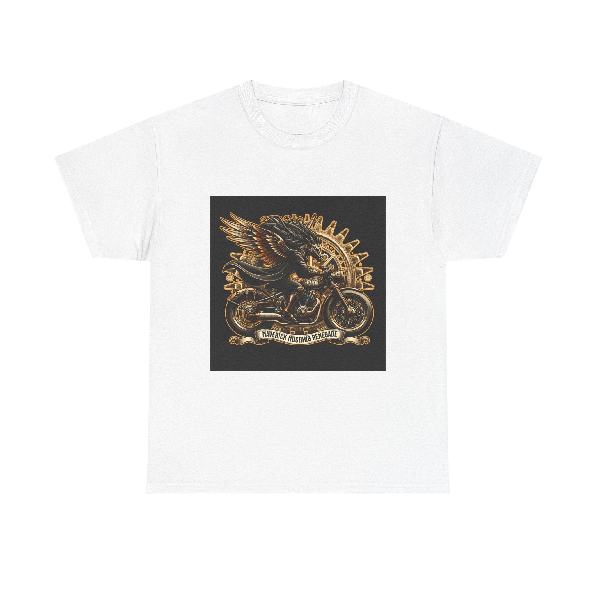 Vintage Winged Motorcycle Tee — "Ride Forever, Ride Free" Biker T-Shirt