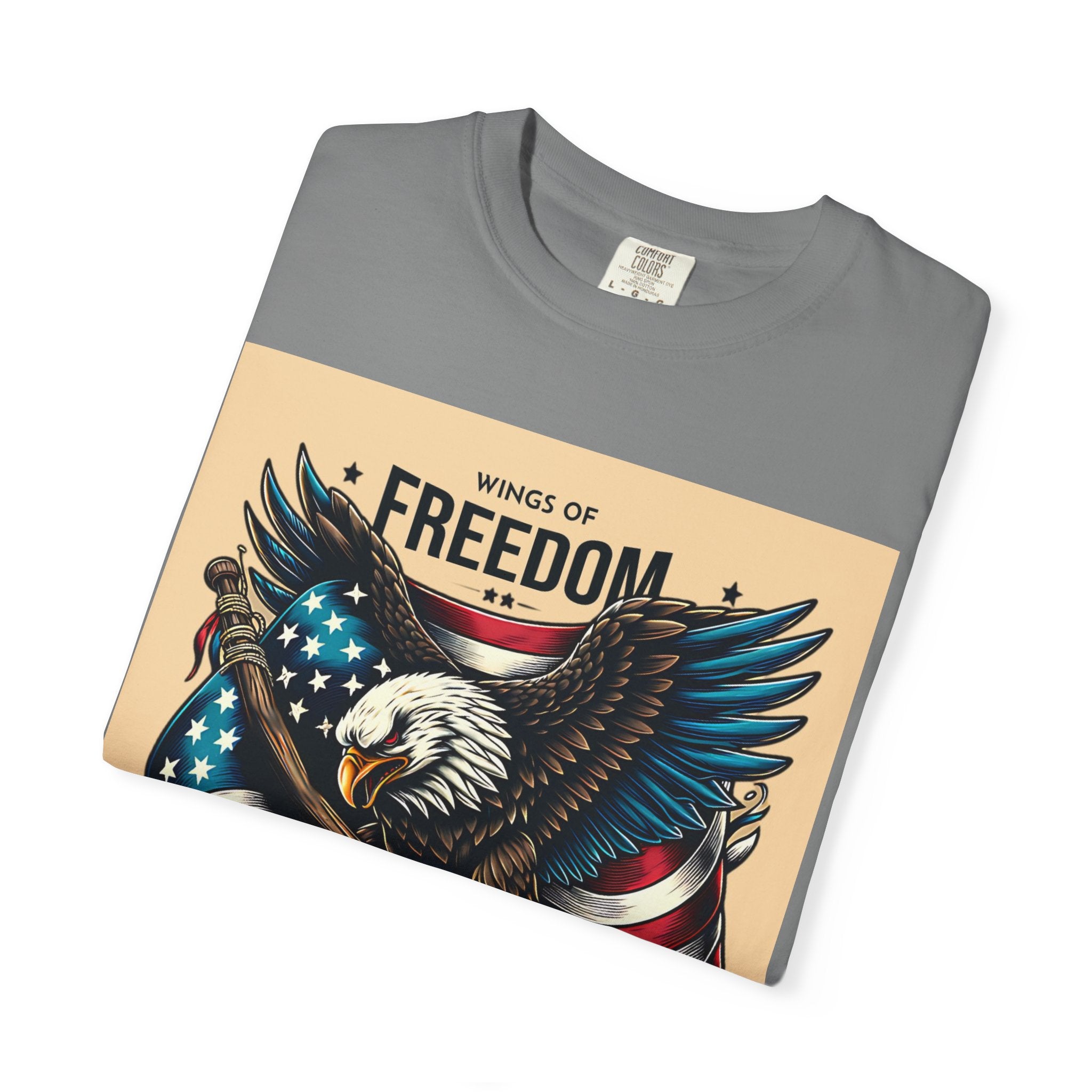 Freedom Eagle T-Shirt — Wings of America Patriotic Graphic Tee