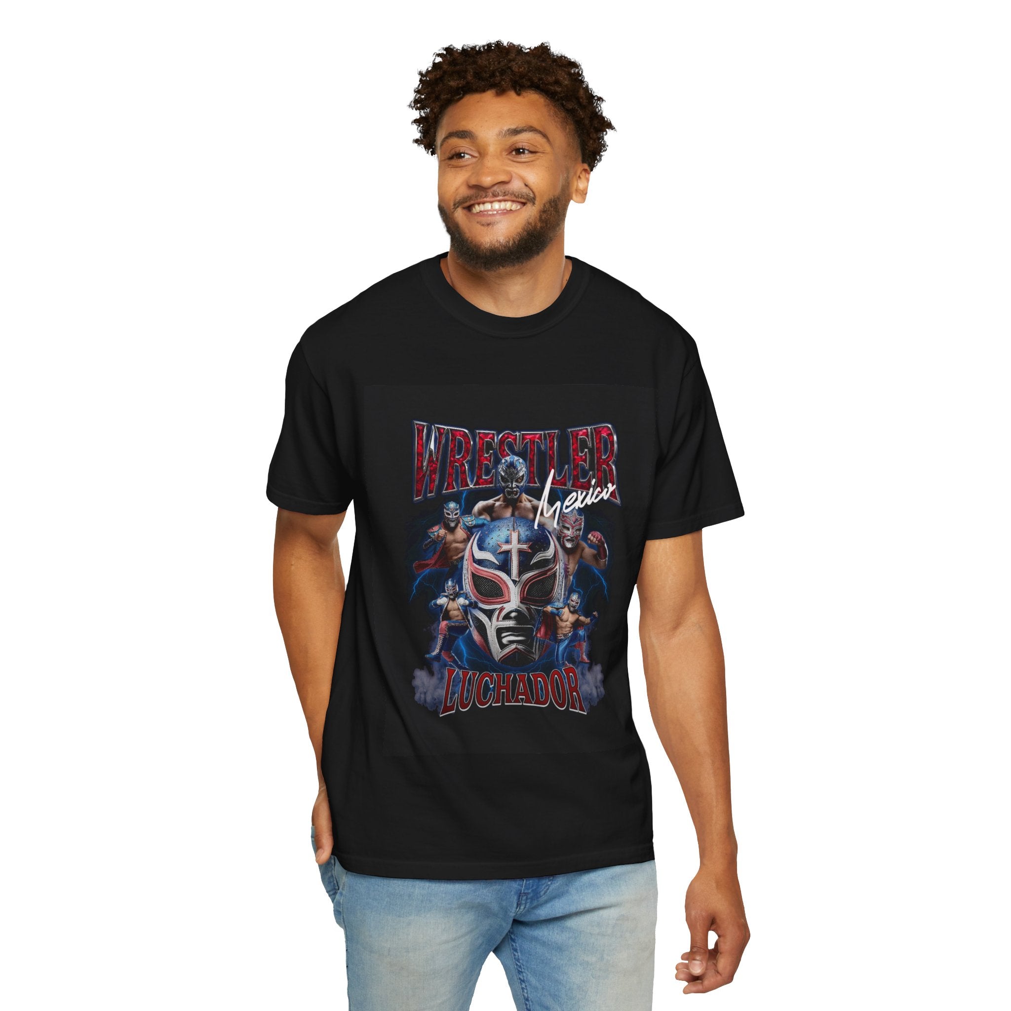 Wrestler Luchador Graphic T-Shirt — Mexican Masked Wrestling Tee