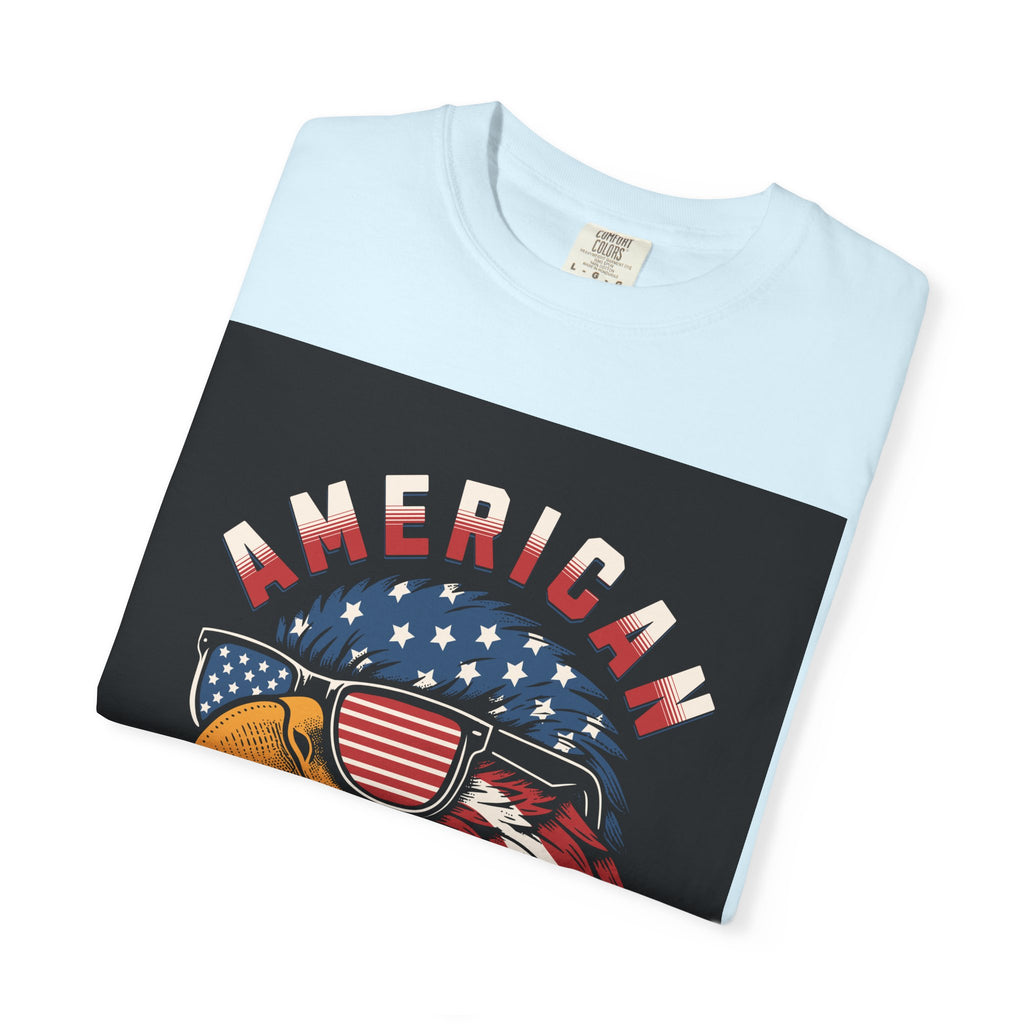 American Eagle Sunglasses T-Shirt — Patriotic USA Flag Graphic