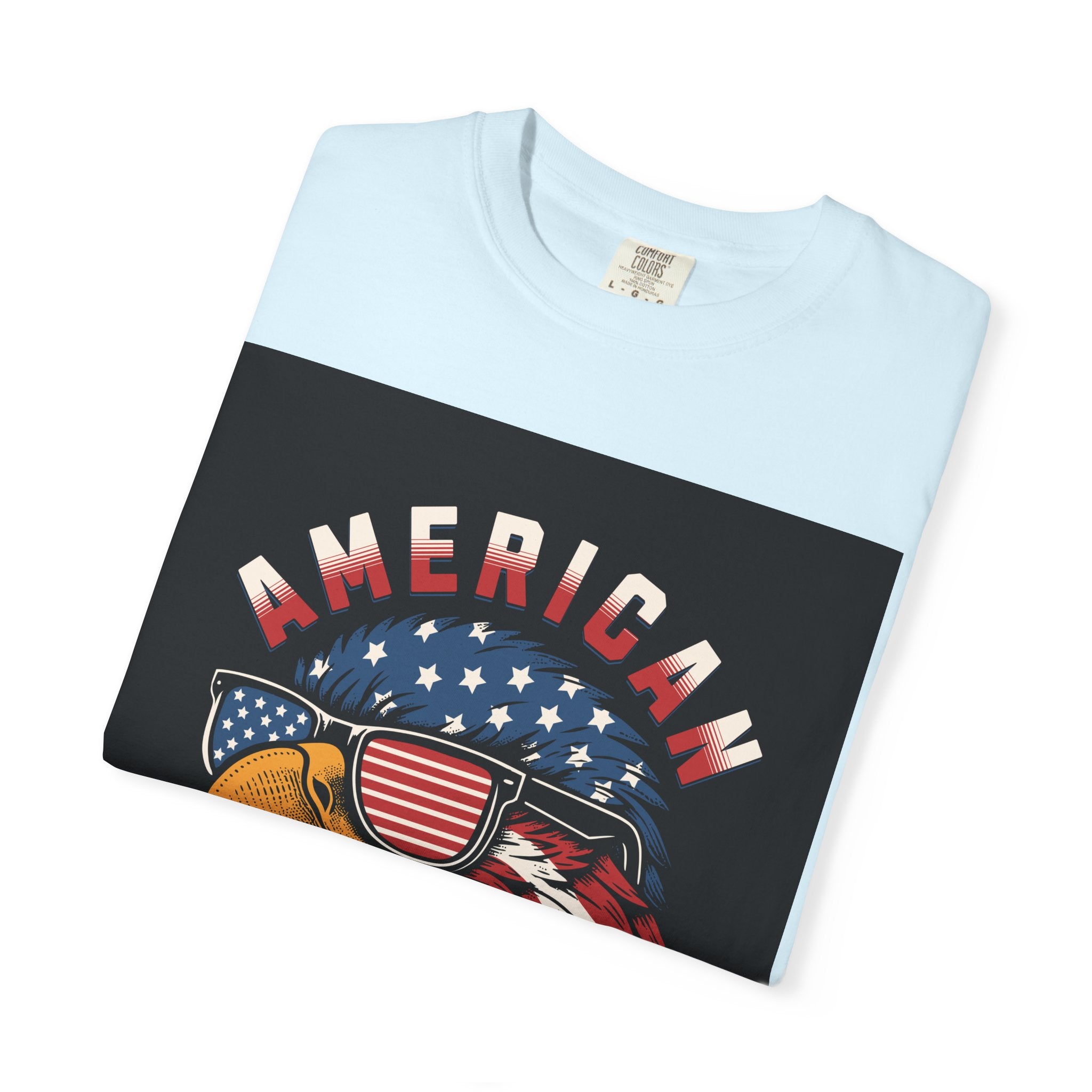 American Eagle Sunglasses T-Shirt — Patriotic USA Flag Graphic