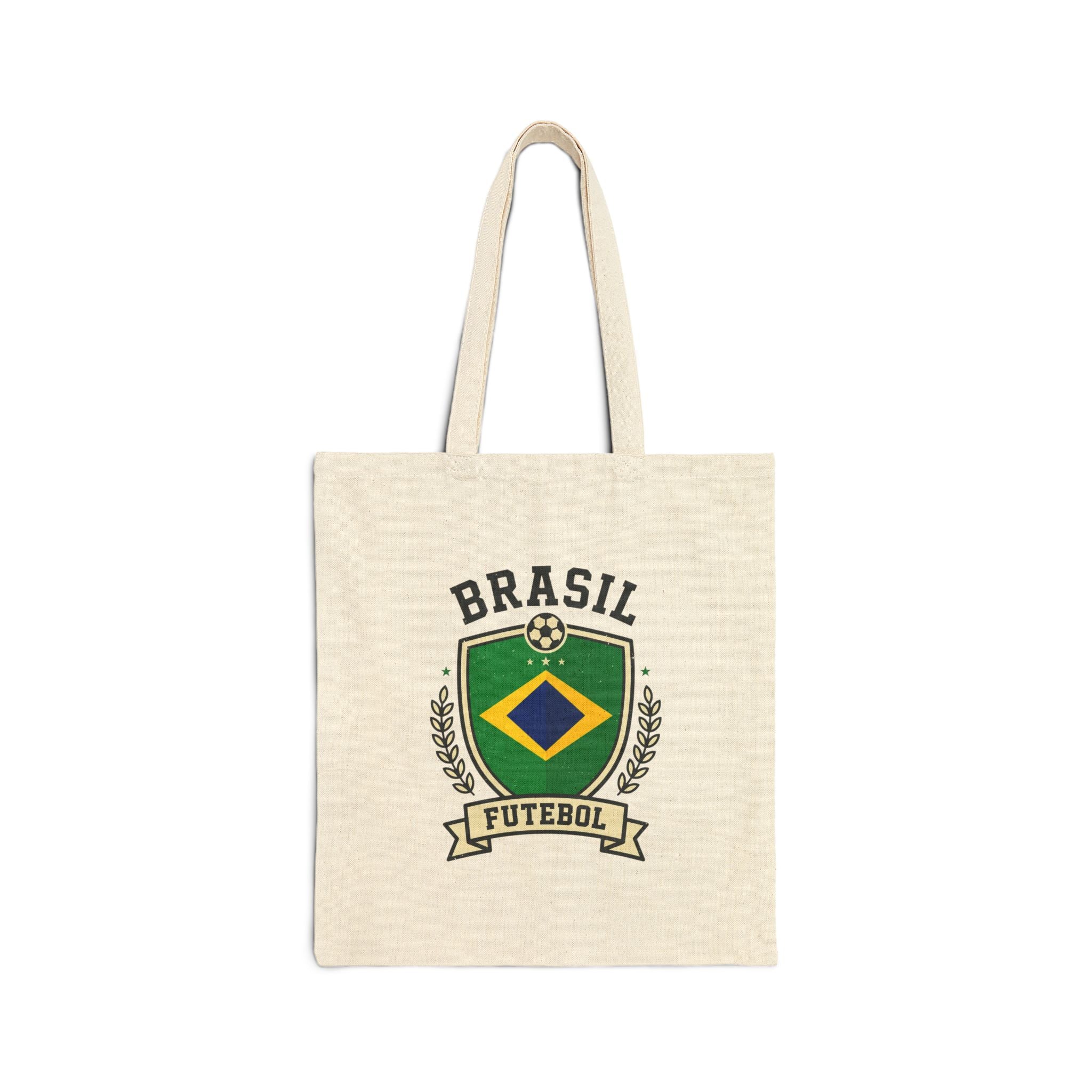 Brasil Futebol Crest Tote | Brazil Soccer Pride Canvas