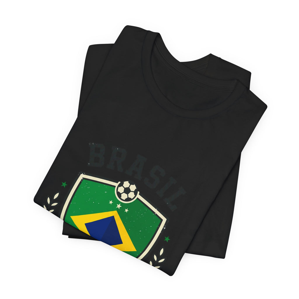 Brasil Futebol Crest T-Shirt | Brazil Soccer Pride, National Flag Colors