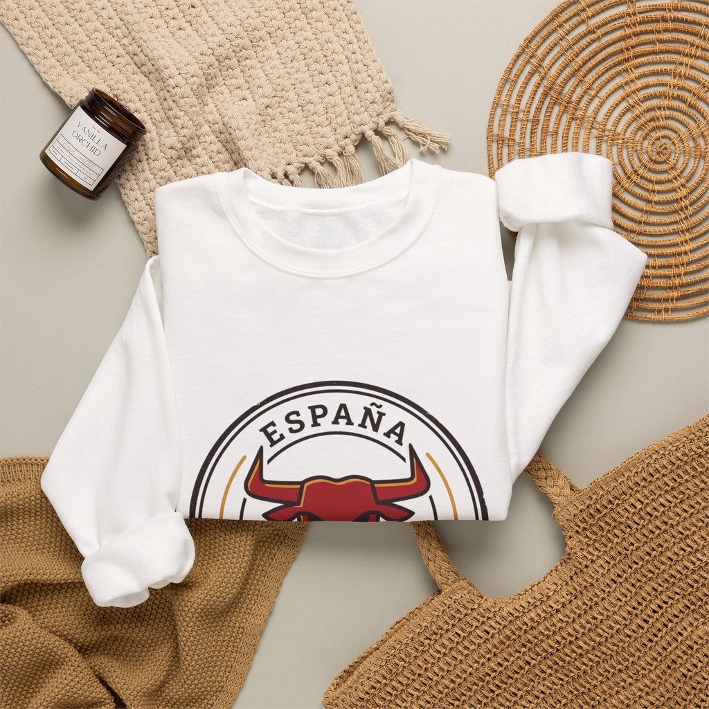 España Bull Crest Crewneck Sweatshirt | Spain Soccer Pride, Match Day